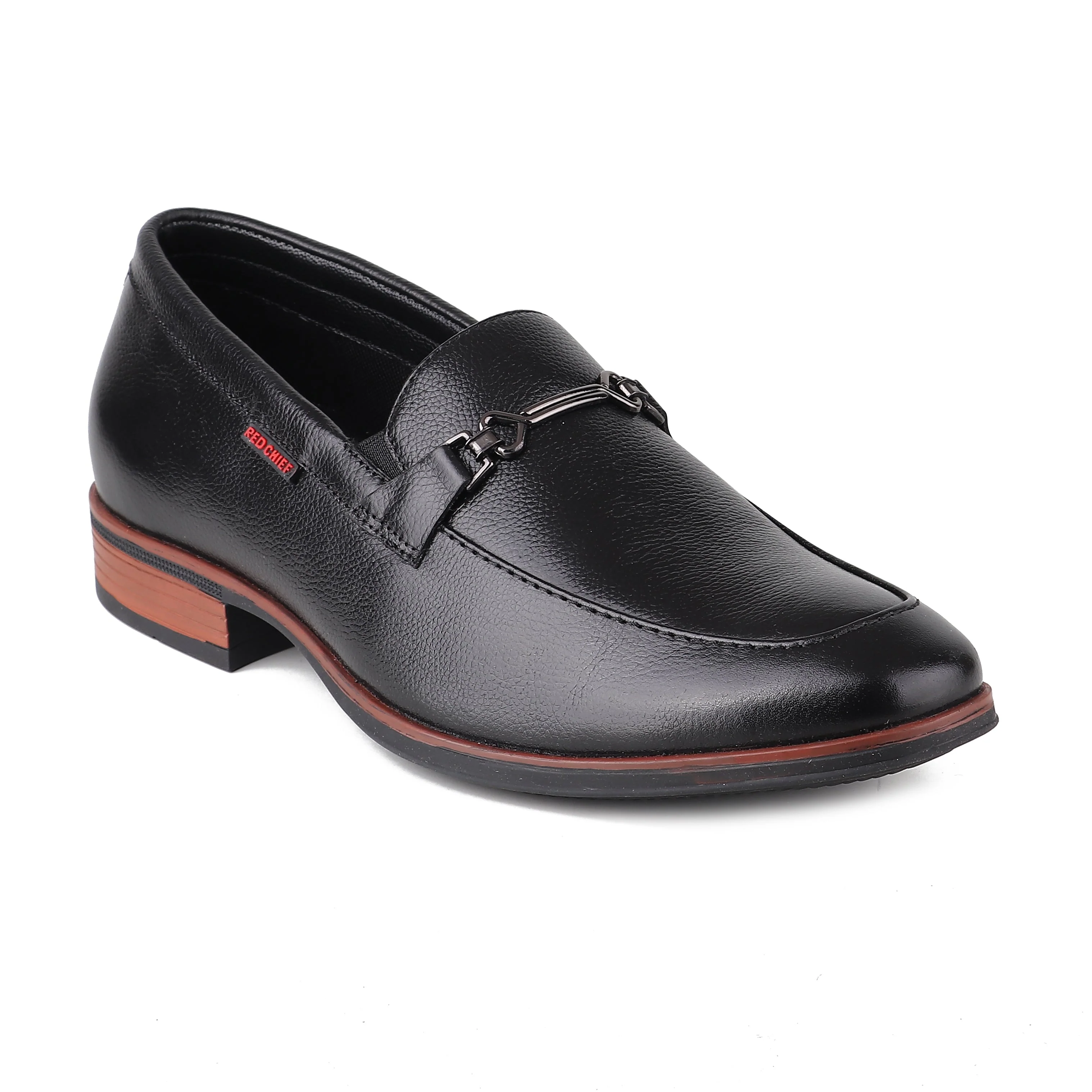 Red Chief Black Formal Loafer Shoes for Men RC3962 001 - Image 2