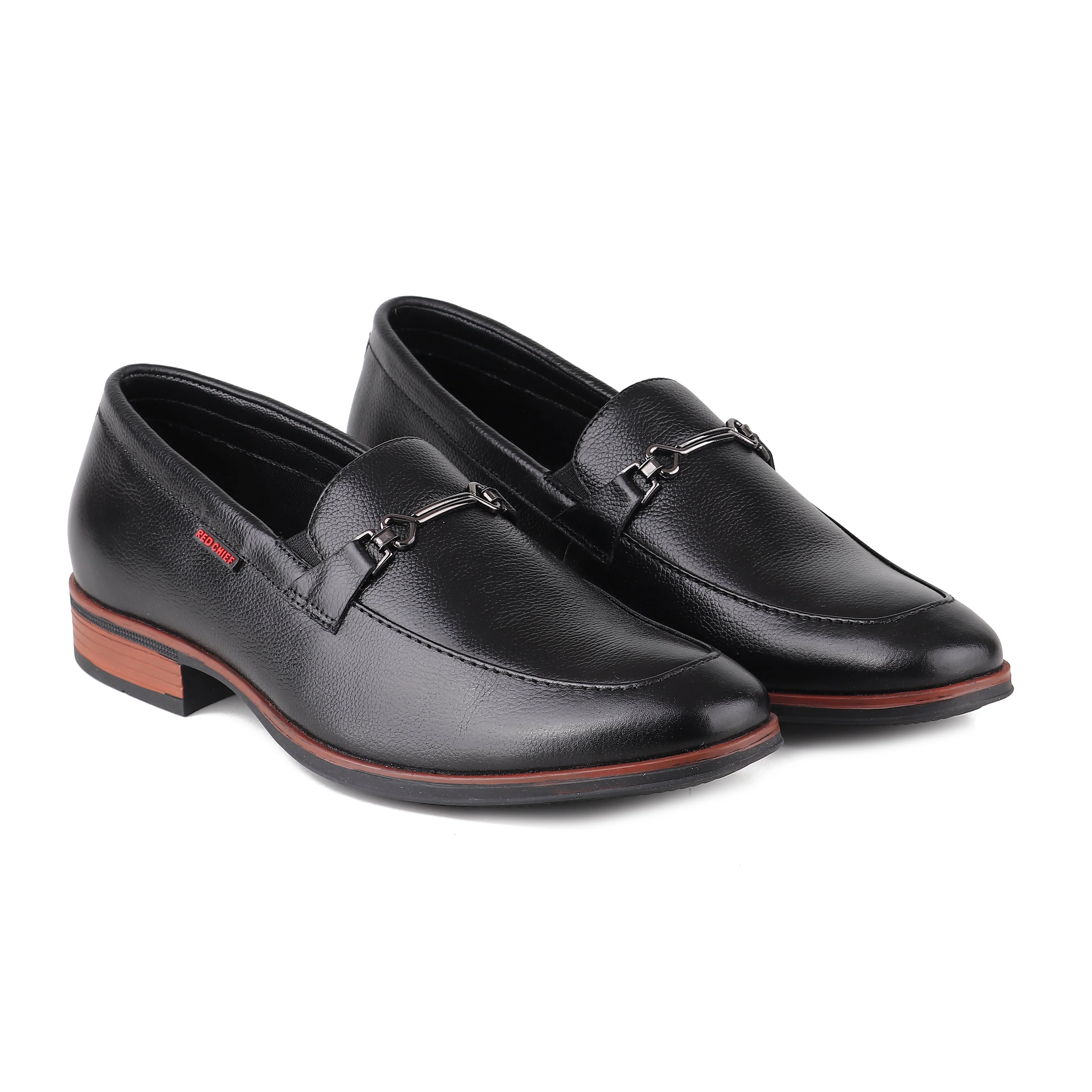 Red Chief Black Formal Loafer Shoes for Men RC3962 001 - Image 6