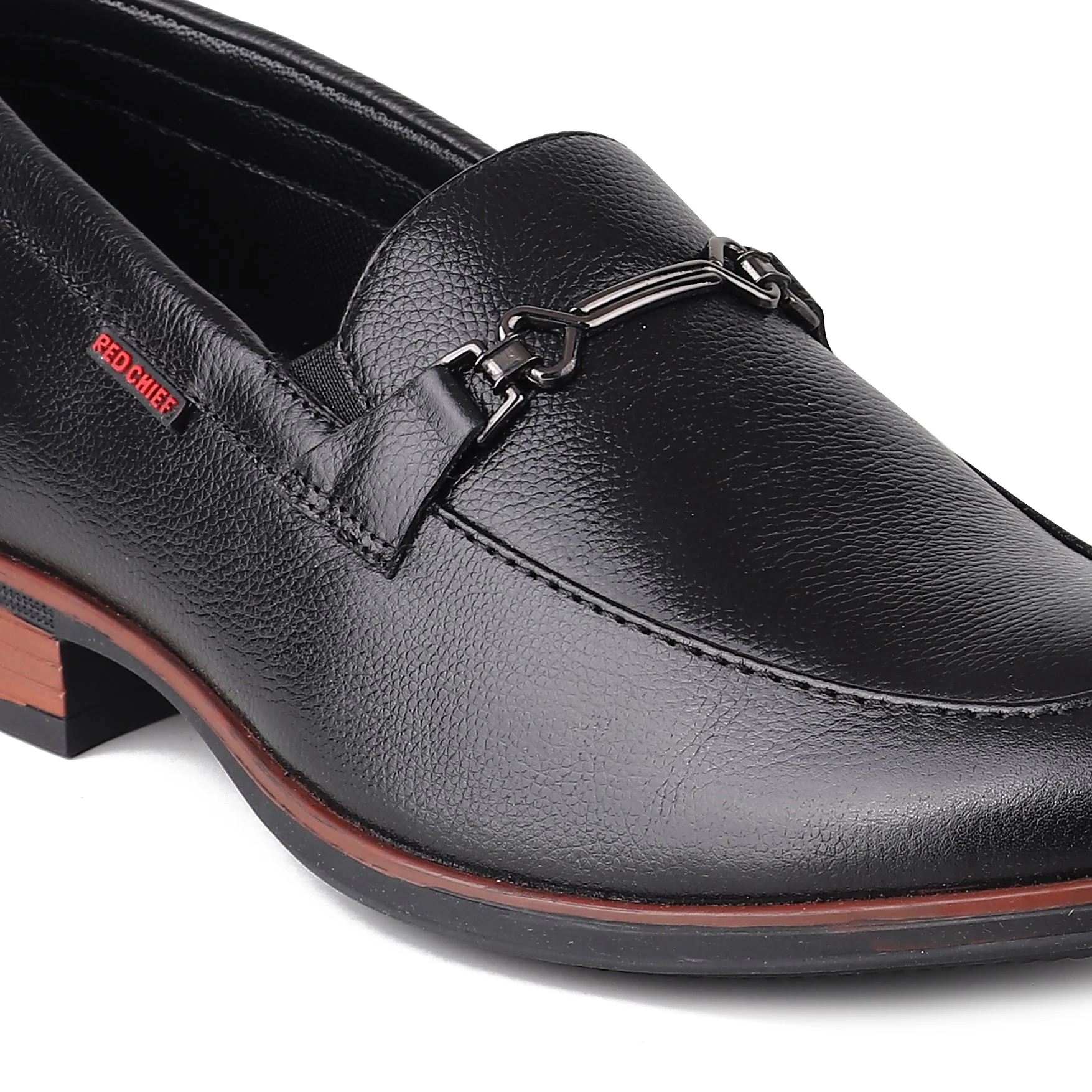 Red Chief Black Formal Loafer Shoes for Men RC3962 001 - Image 8