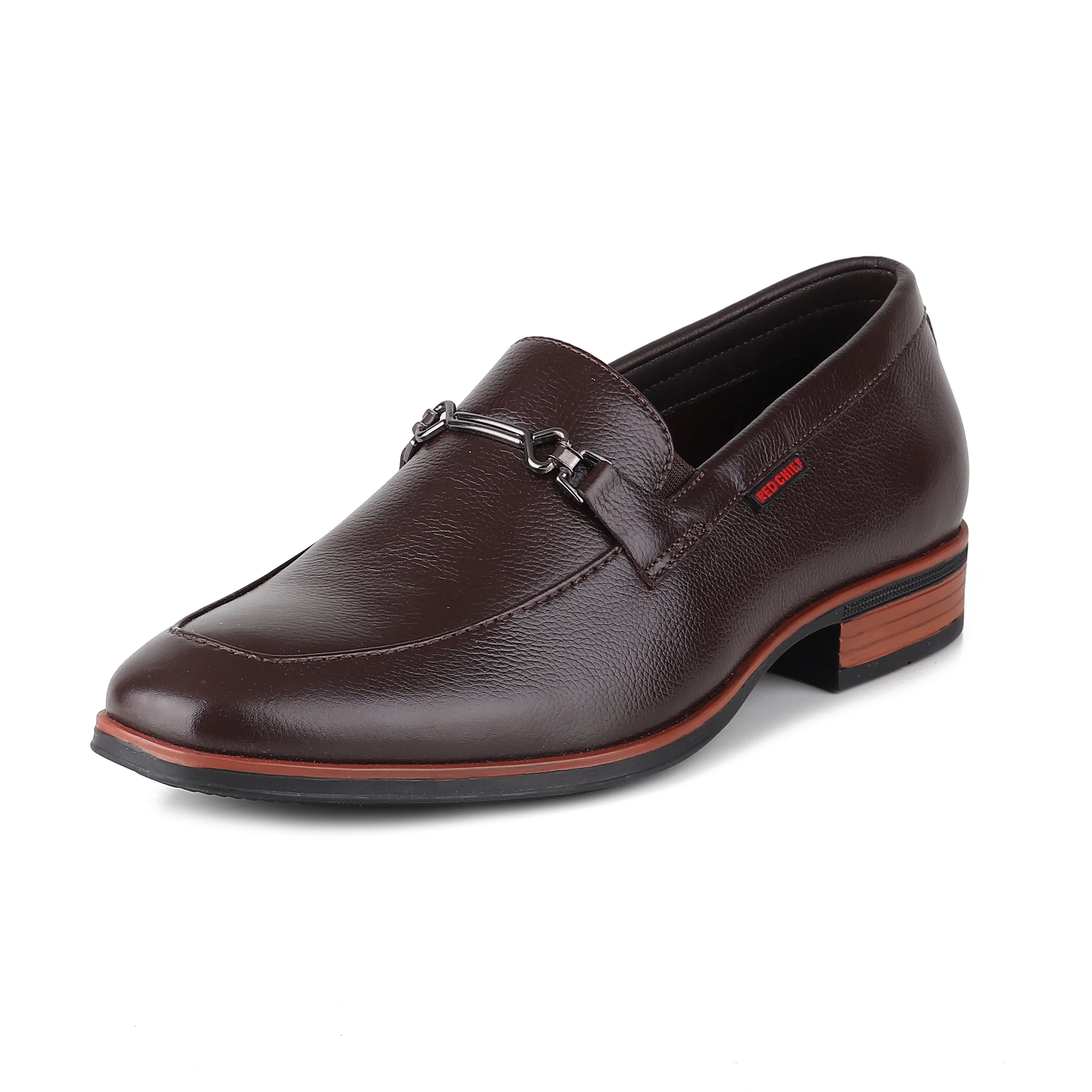 Red Chief Dark Brown Formal Loafer Shoes for Men RC3962 G00159 - Image 4