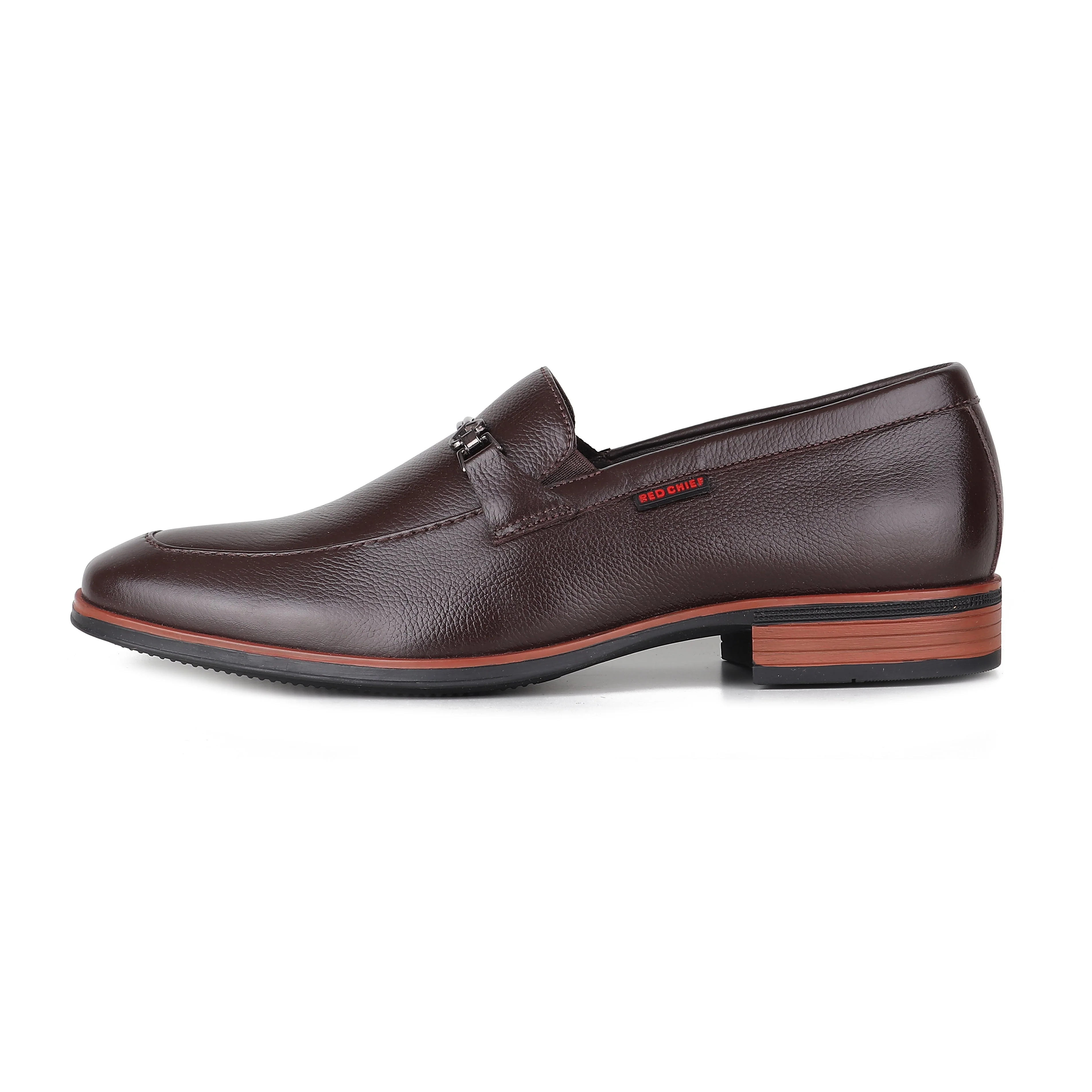 Red Chief Dark Brown Formal Loafer Shoes for Men RC3962 G00159 - Image 5