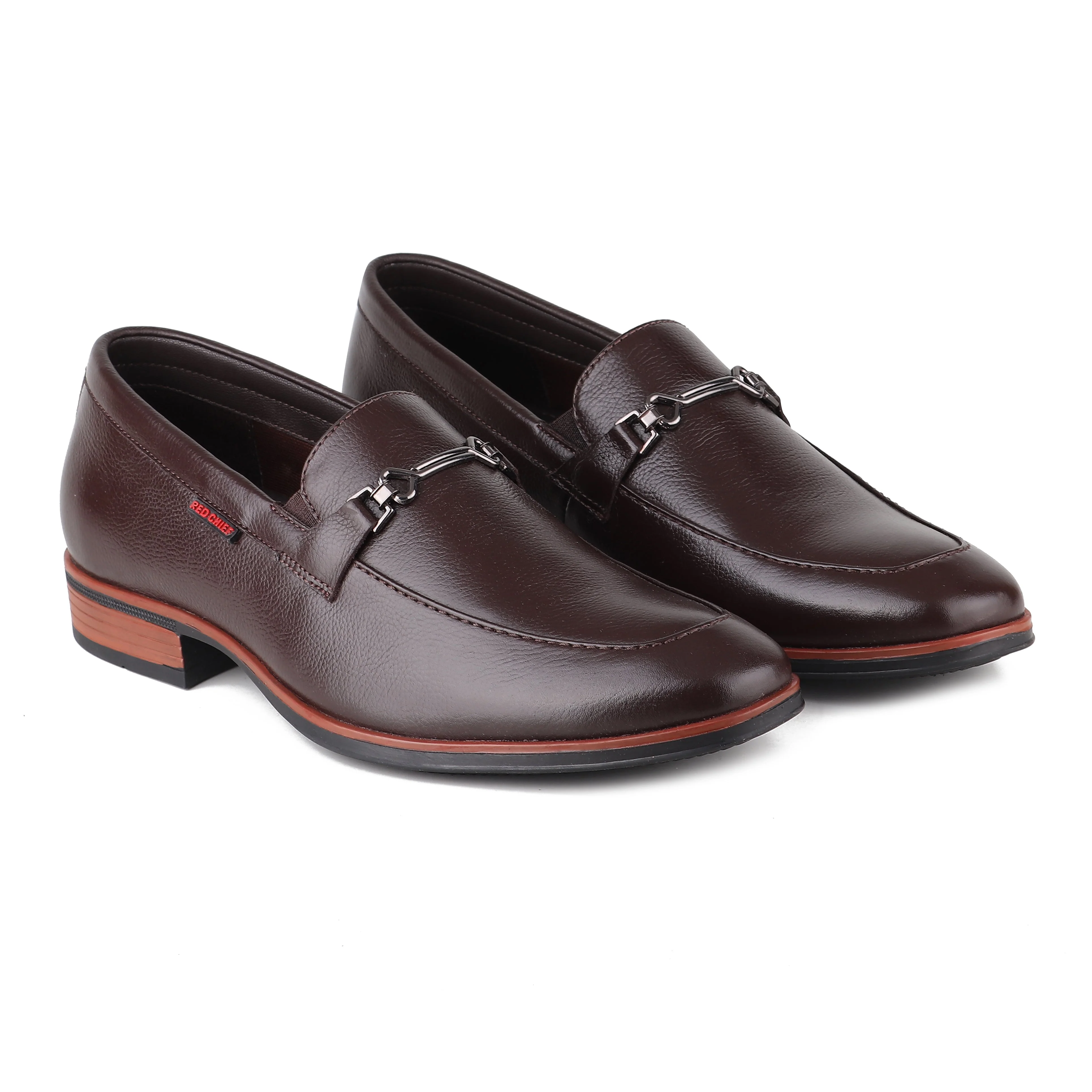 Red Chief Dark Brown Formal Loafer Shoes for Men RC3962 G00159 - Image 6