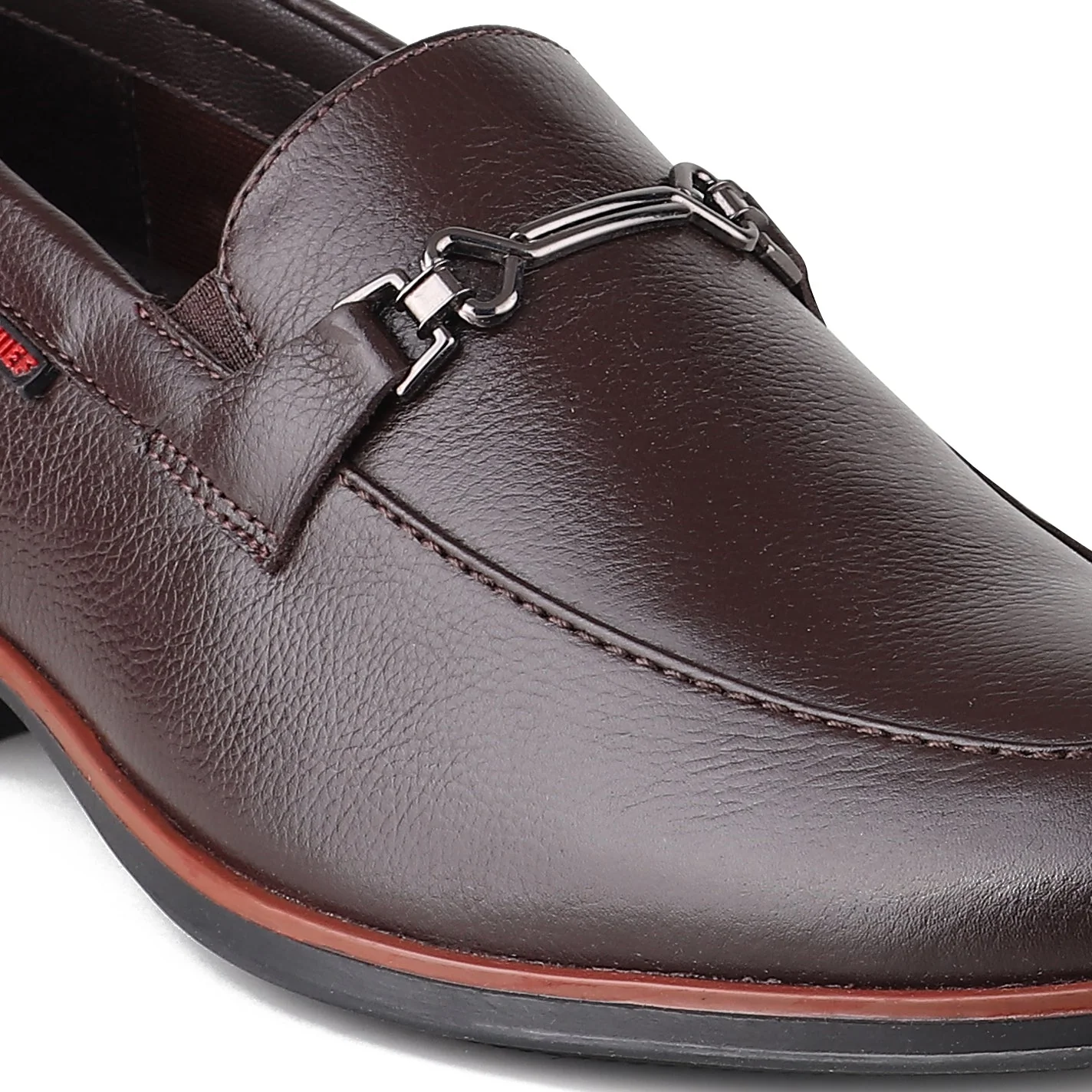Red Chief Dark Brown Formal Loafer Shoes for Men RC3962 G00159 - Image 8