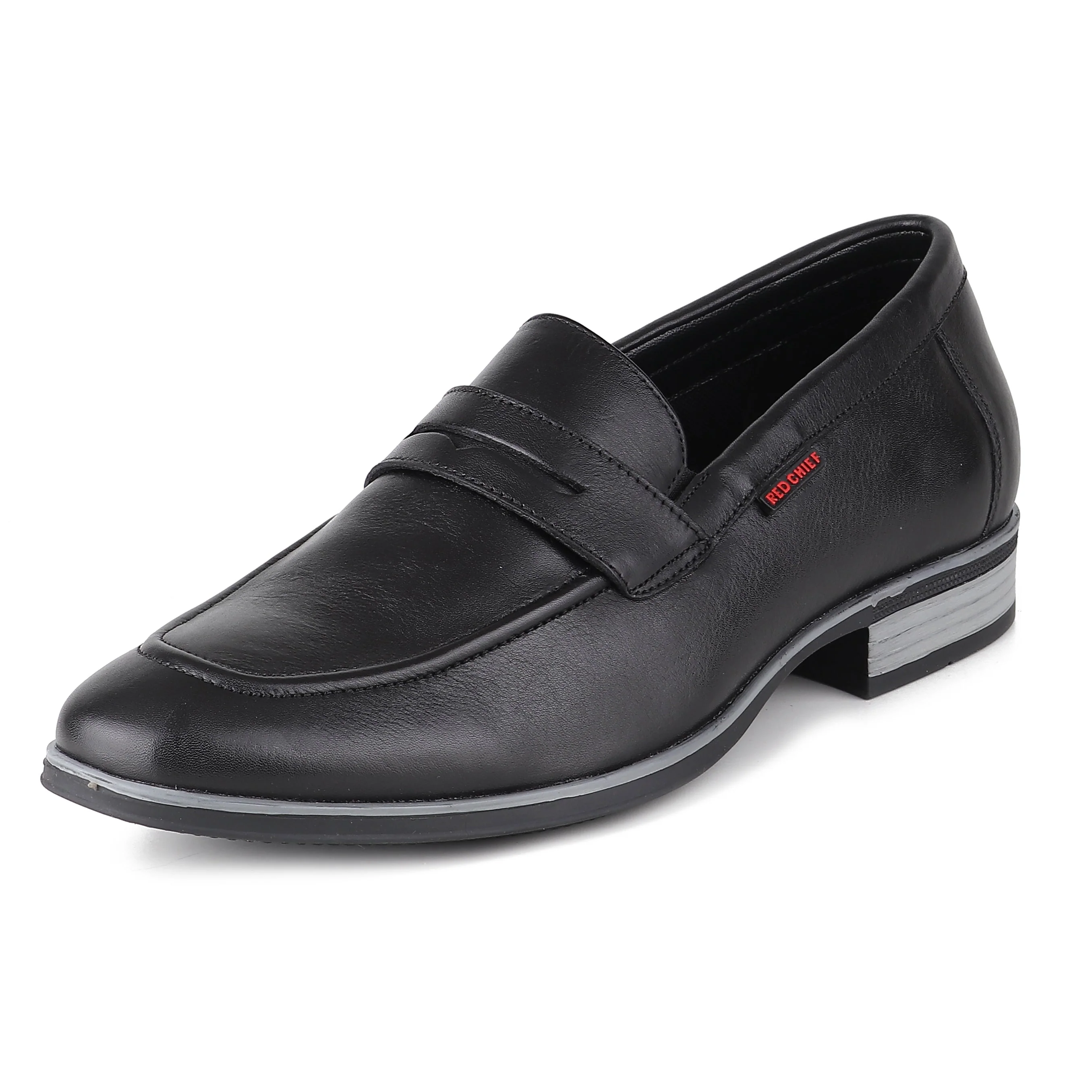 Red Chief Black Formal Loafer shoes for Men RC3963 001 - Image 4