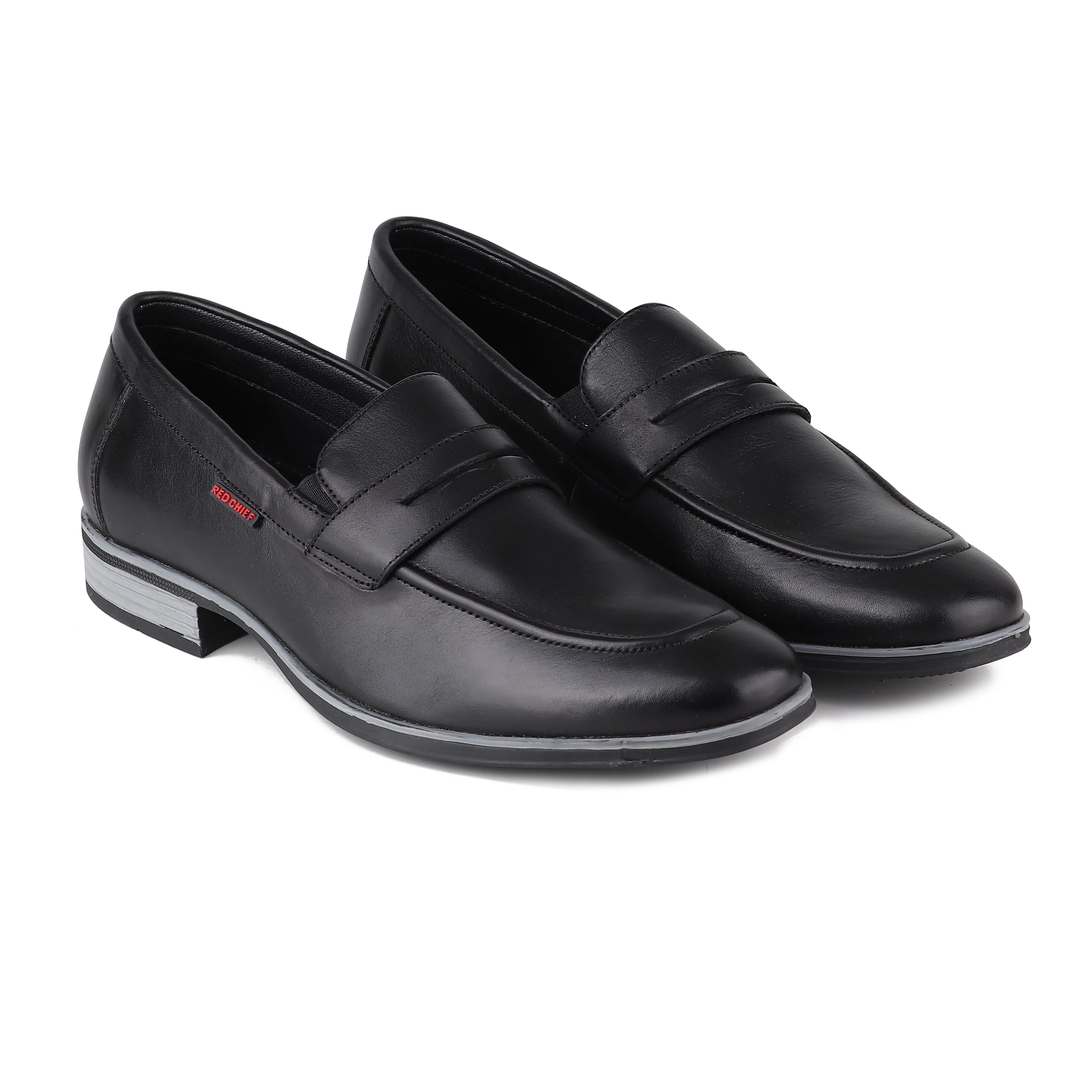 Red Chief Black Formal Loafer shoes for Men RC3963 001 - Image 6