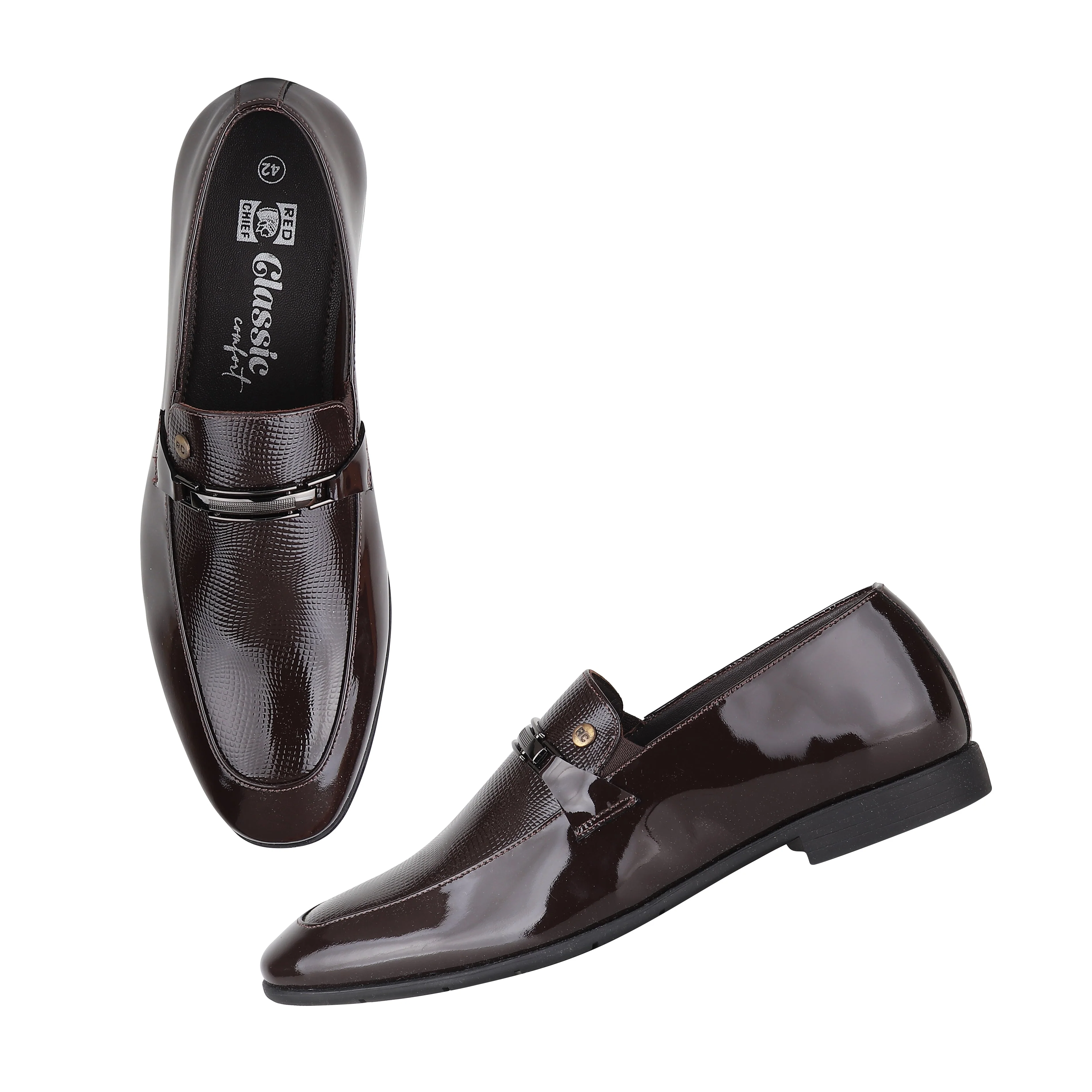 Red Chief Brown Formal Loafer shoes for Men RC3964 003 - Image 3