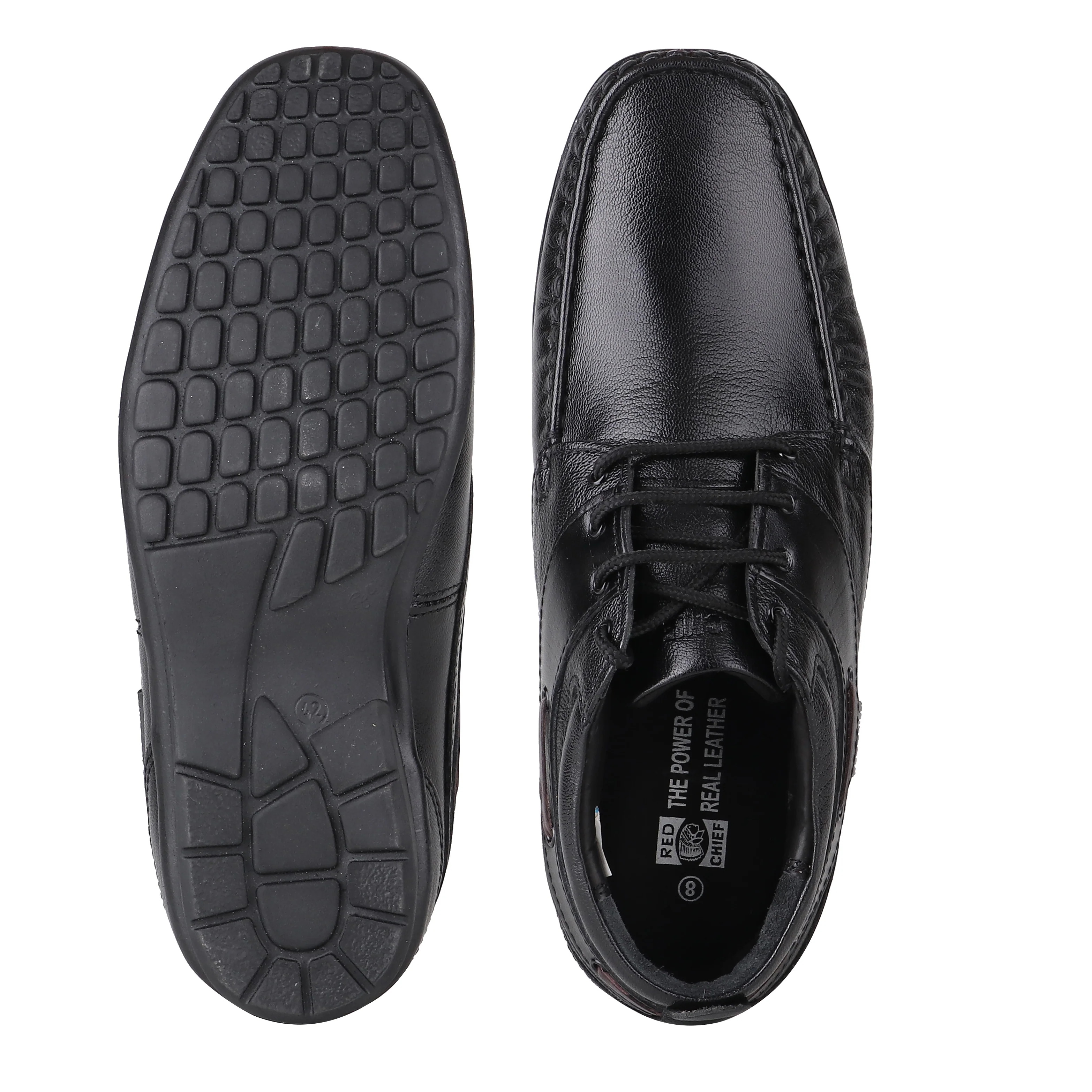 Red Chief Black Formal Shoes for Men RC1199 001 - Image 8