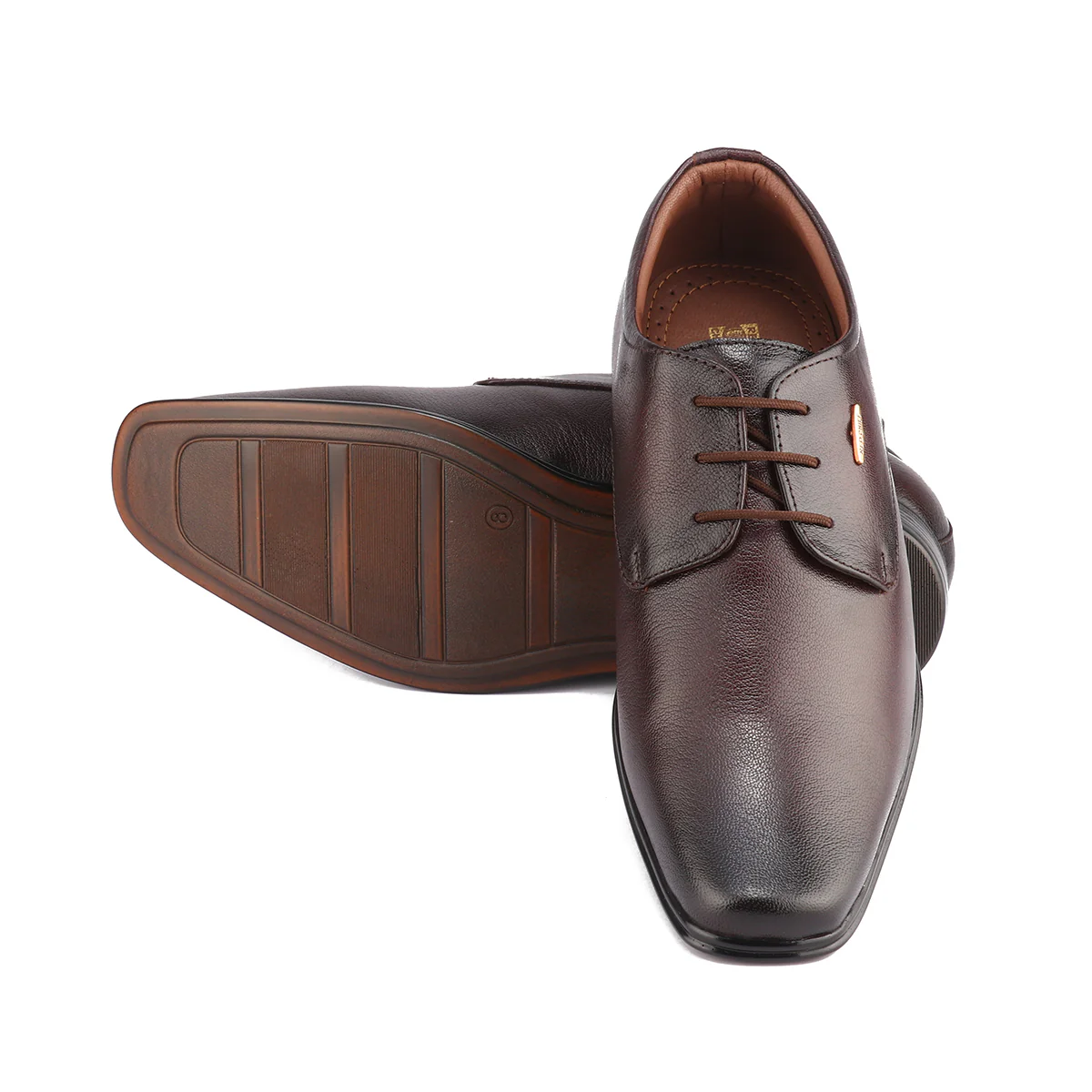 Red Chief Dark Brown Formal Derby Shoes for Men RC1998 095 - Image 2