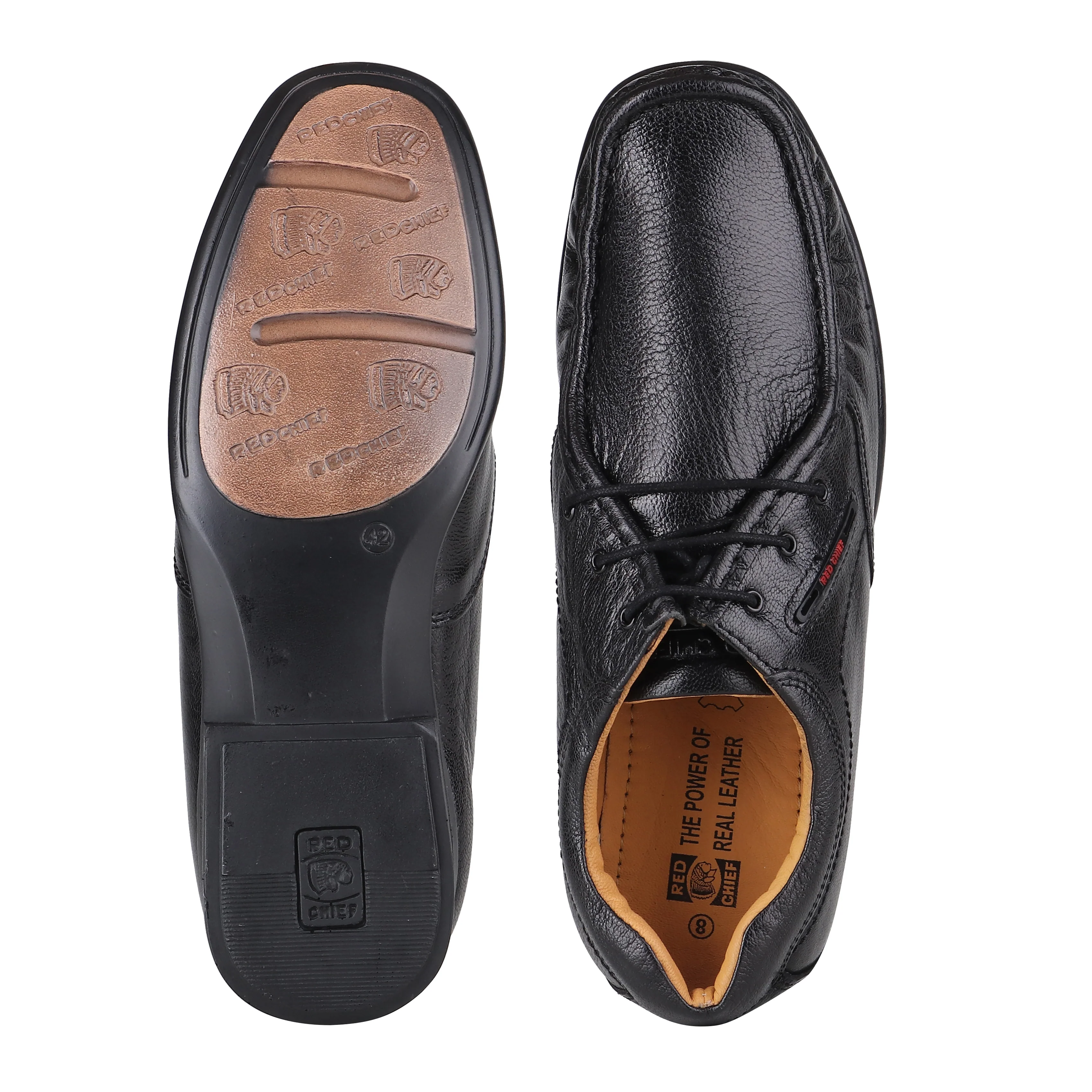 Red Chief Black Formal Shoes for Men RC10052 001 - Image 5