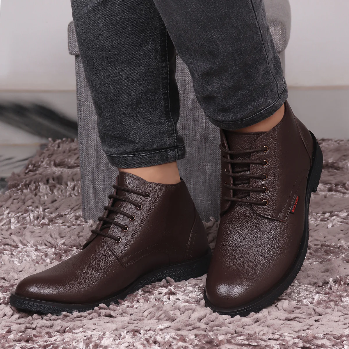 Red Chief Brown Formal Shoes for Men RC3808 003 - Image 2