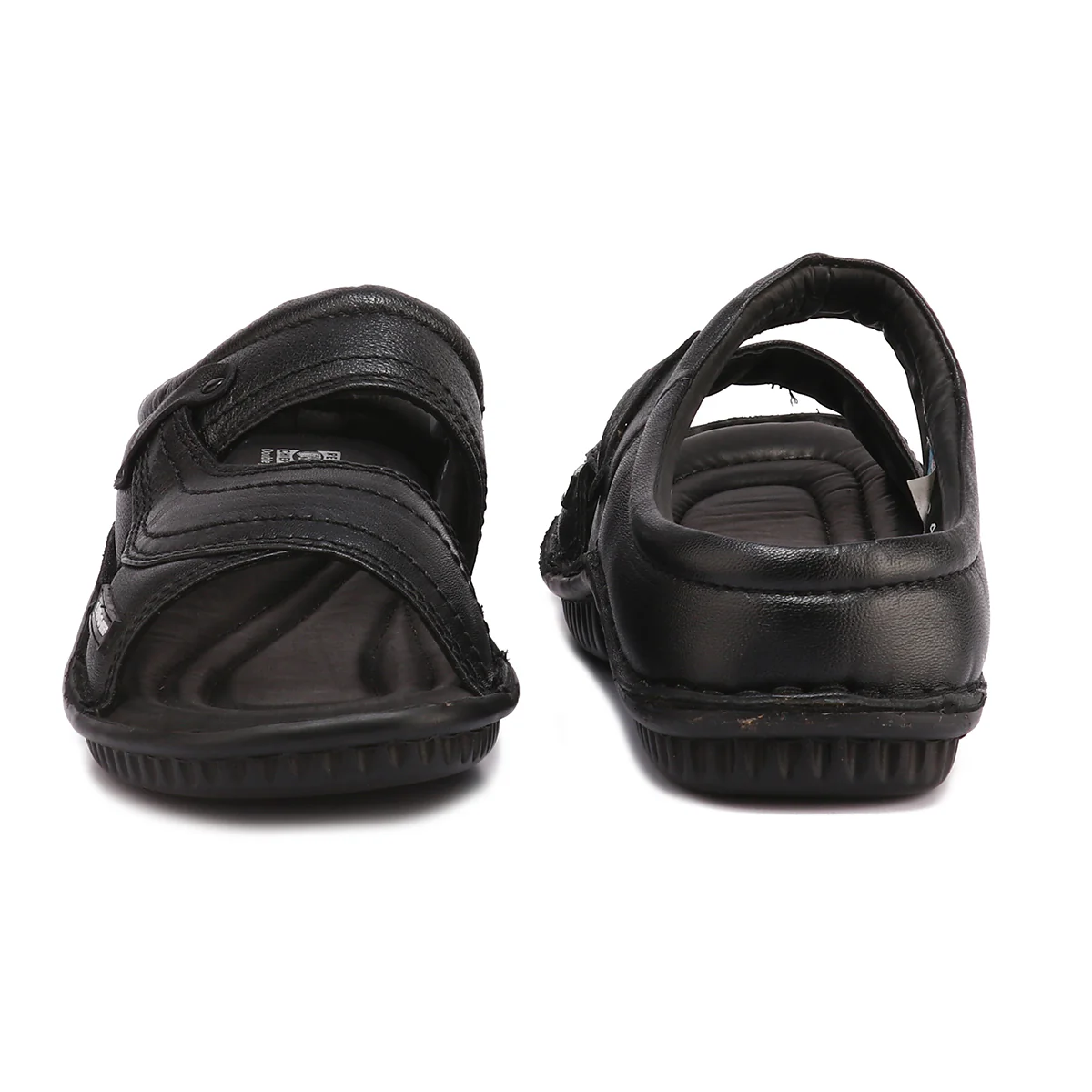 Red Chief Black Slipper for Men RC248N 001 - Image 8