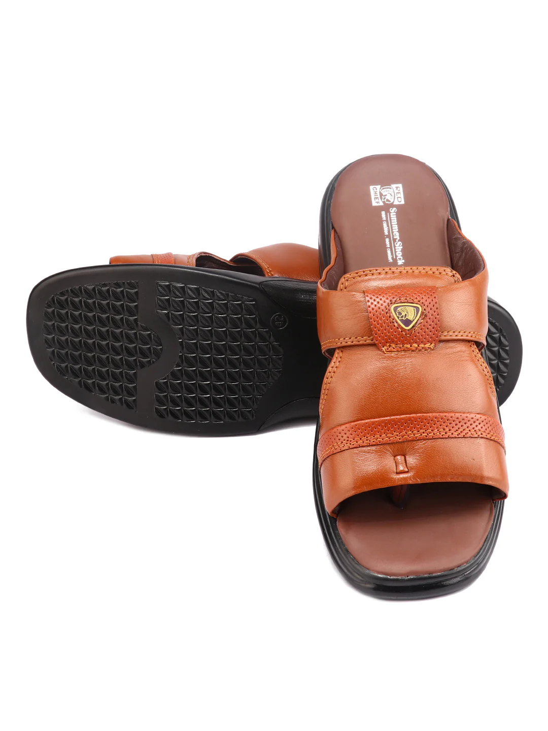 Red Chief Brown Slipper for Men RC331 003 - Image 2