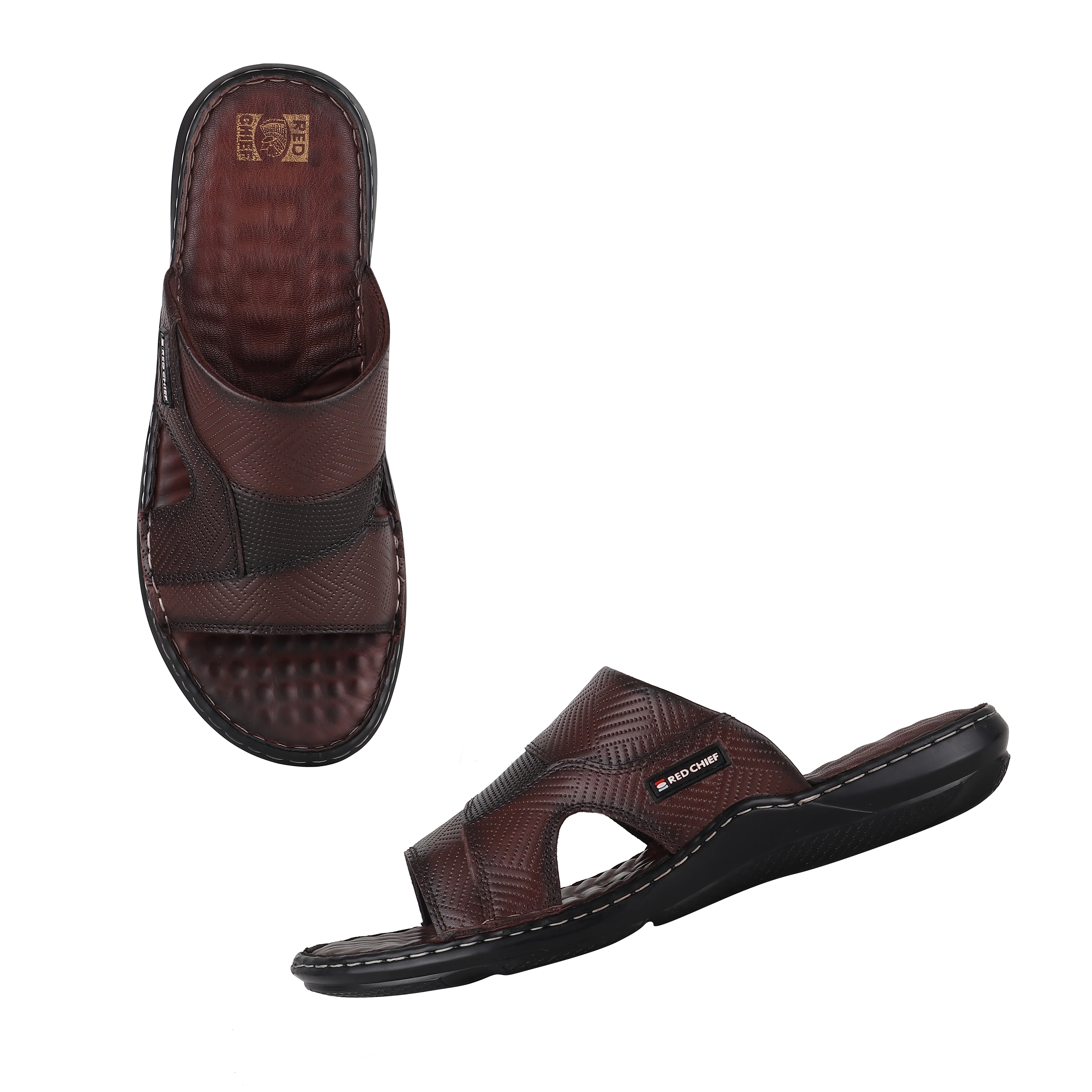 Red Chief Brown Slipper for Men RC3774 003 - Image 2