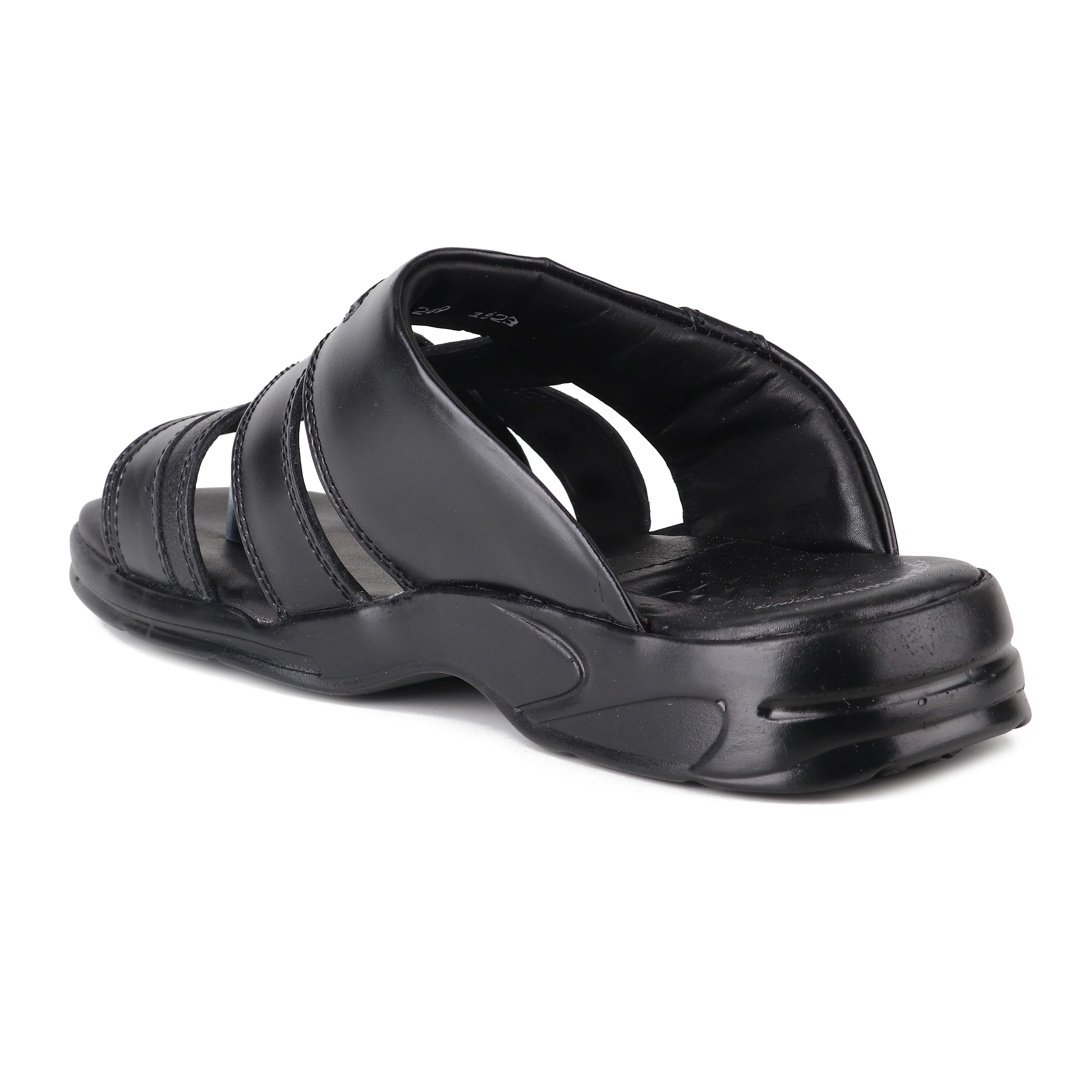 Red Chief Black Slipper for Men RC593 001 - Image 5