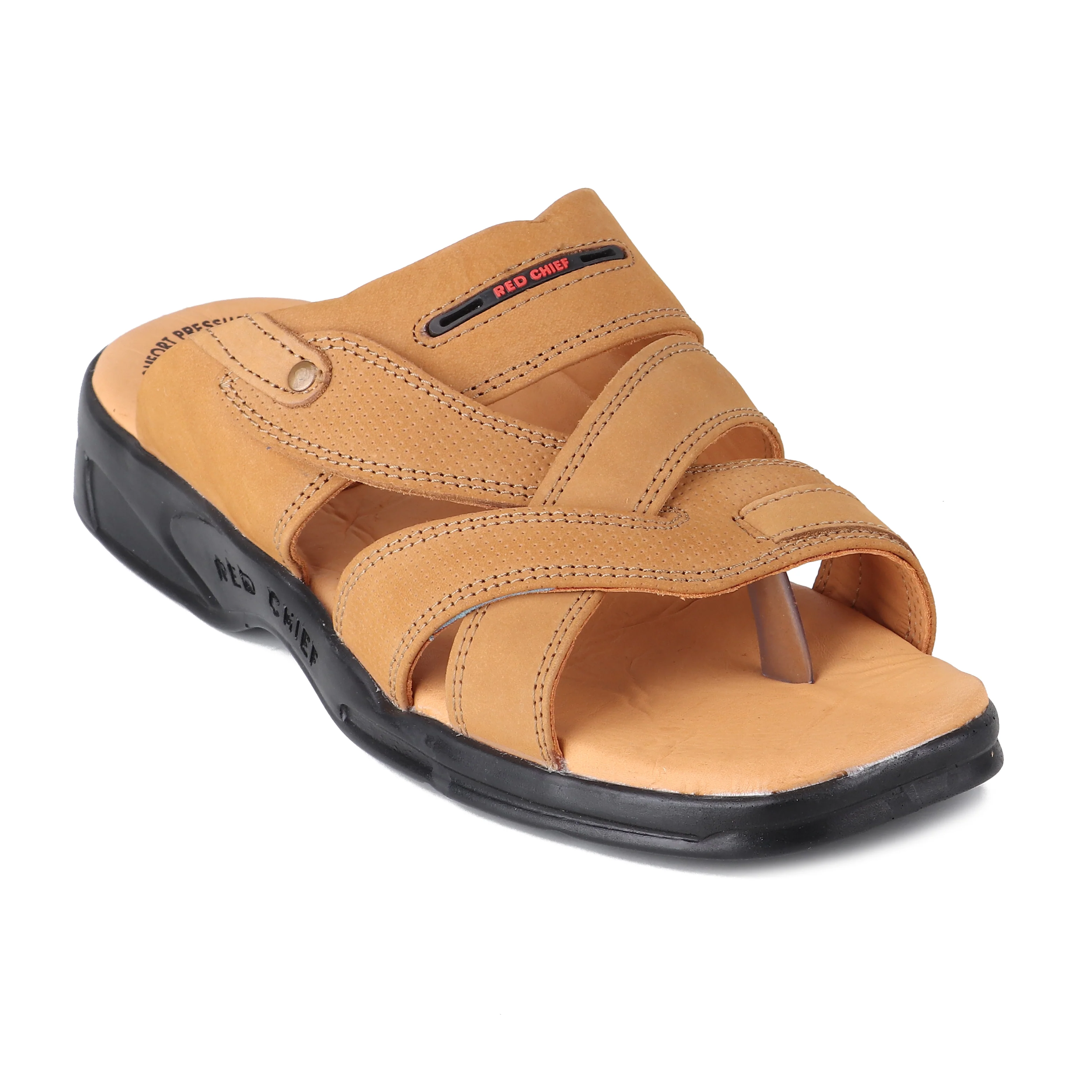 Red Chief Rust Slipper for Men RC593 022 - Image 6