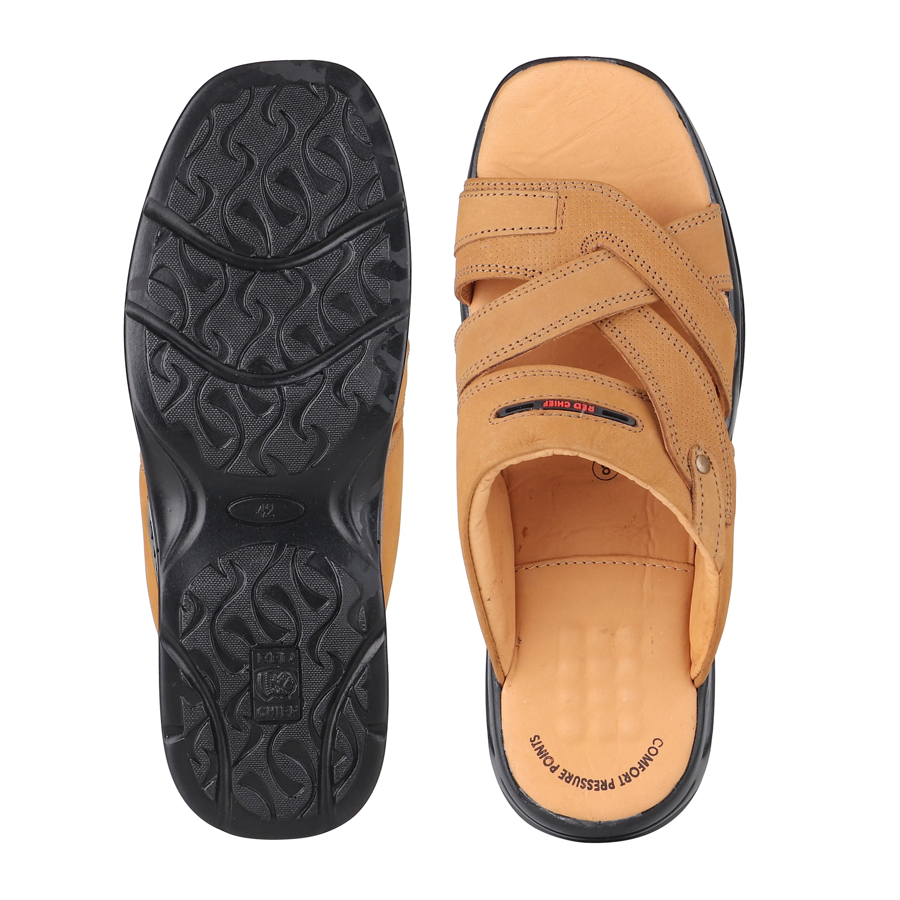 Red Chief Rust Slipper for Men RC593 022 - Image 8
