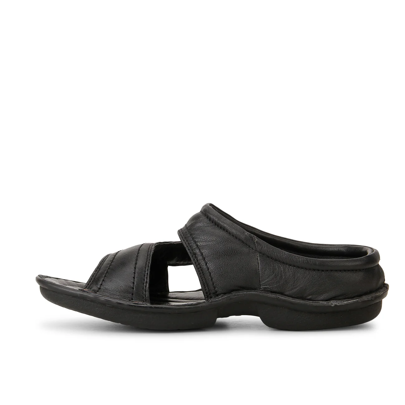 Red Chief Black Slipper for Men RCA-248 001 - Image 3