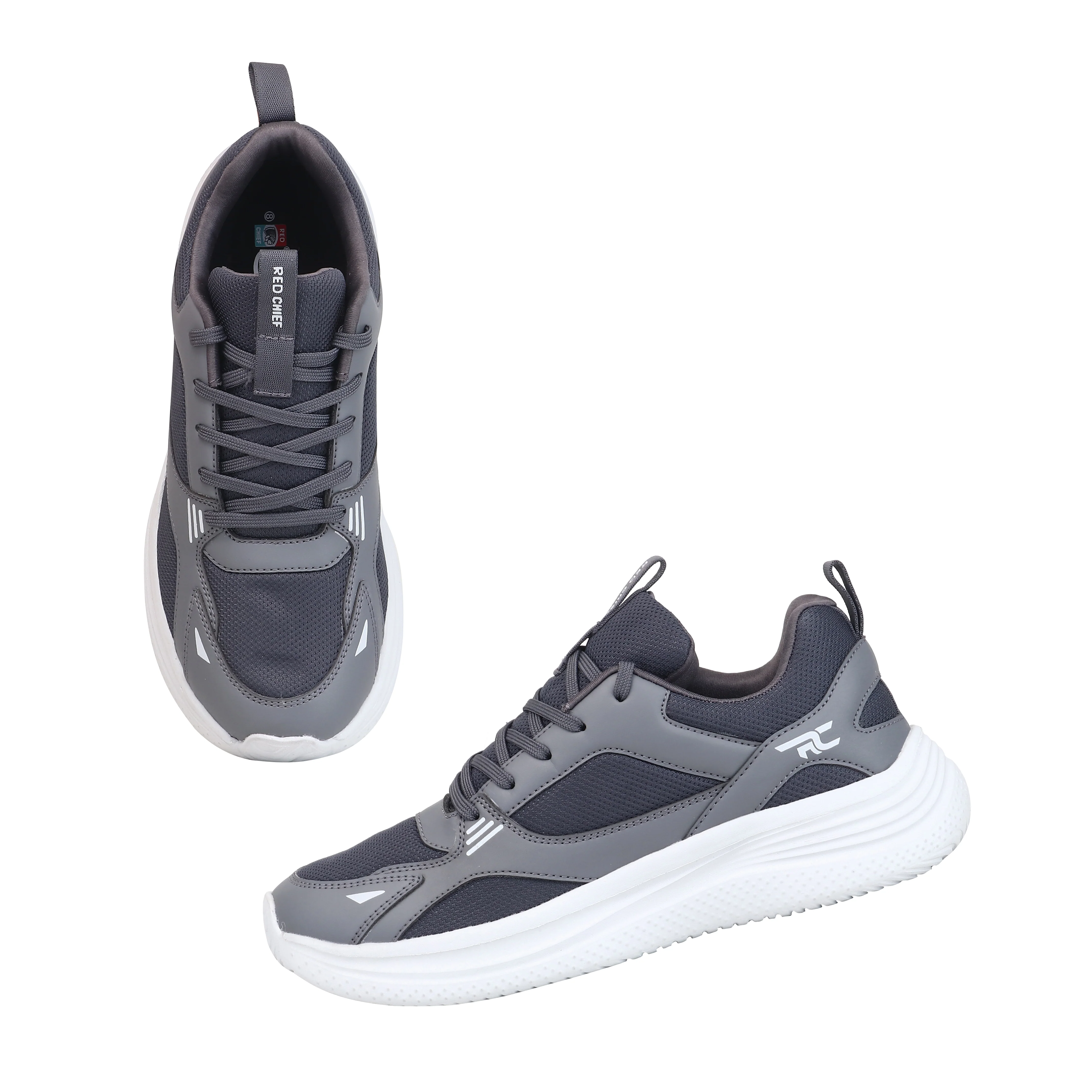 Red Chief Sports Pewter Gray Walking Shoes for Men W7011 C920 - Image 4
