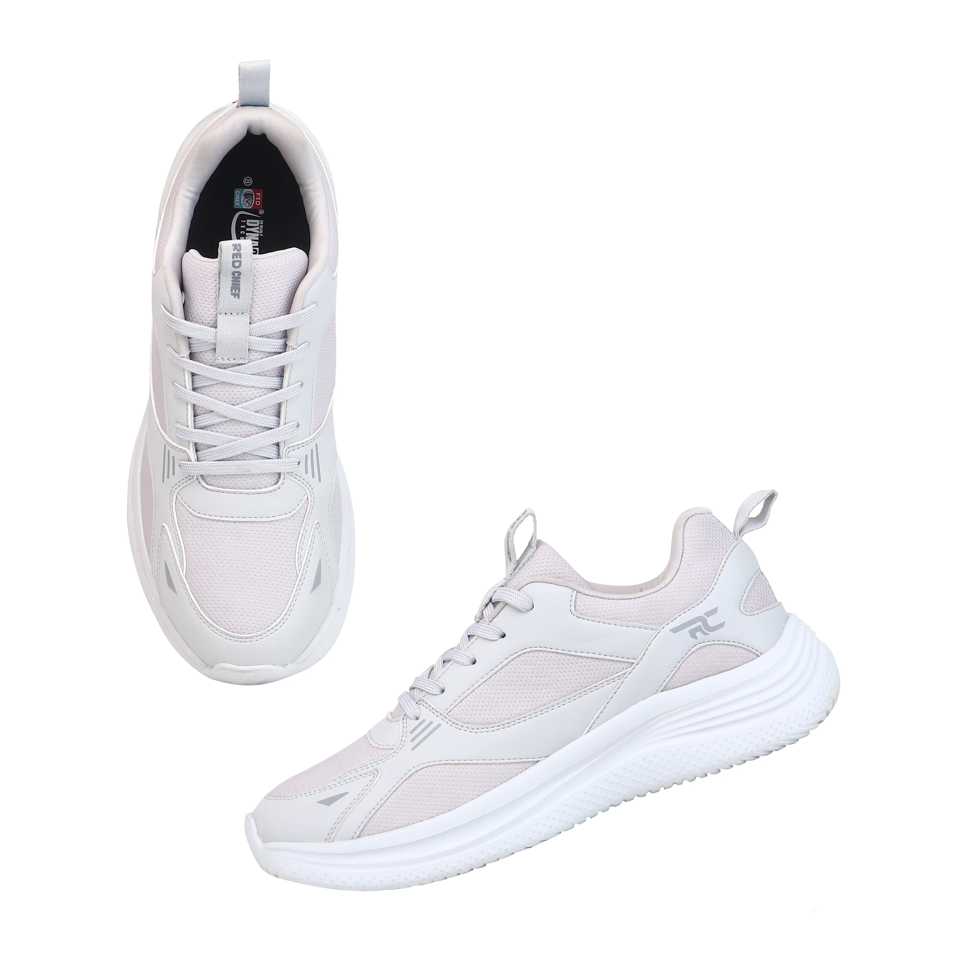 Red Chief Sports Light Gray Walking Shoes for Men W7011 012 - Image 8