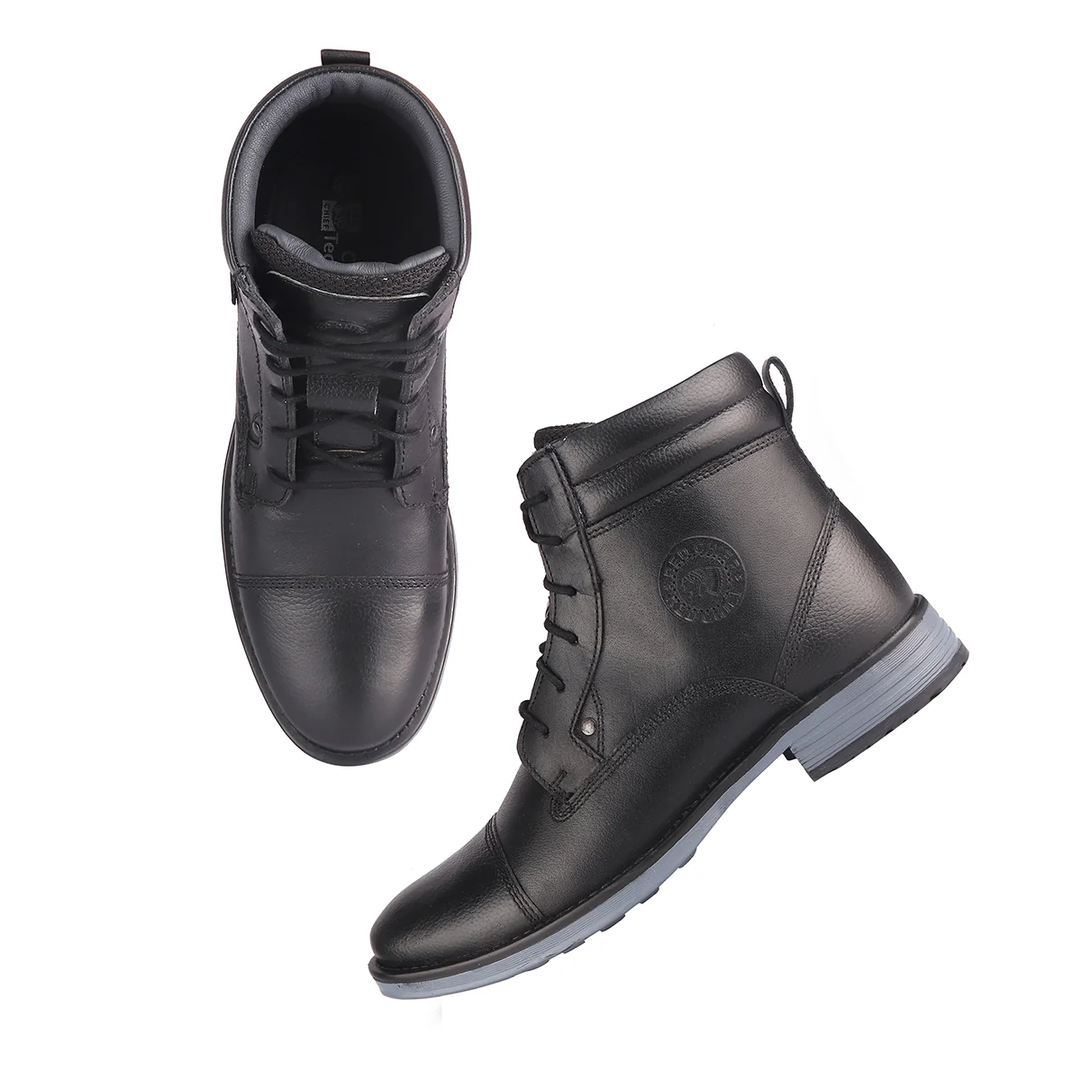 Red Chief Genuine Leather High Ankle Lace Up Black Casual Boot For Men |RC3771 001 - Image 5