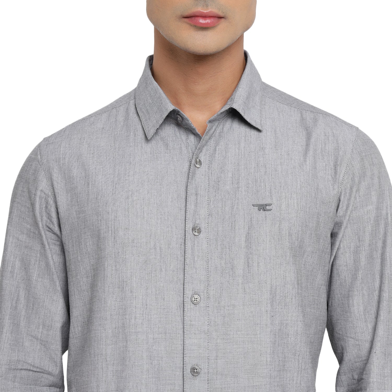 Red Chief Gray Casual Shirt for Men 8110653 005 - Image 4