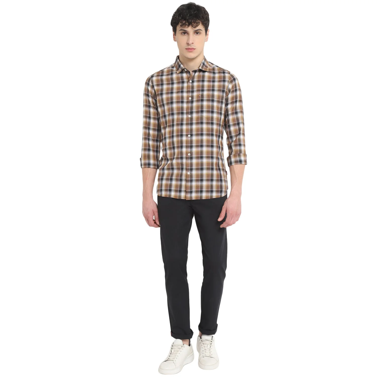 Red Chief Black/Brown Casual Shirt for Men O-8110076 117 - Image 3
