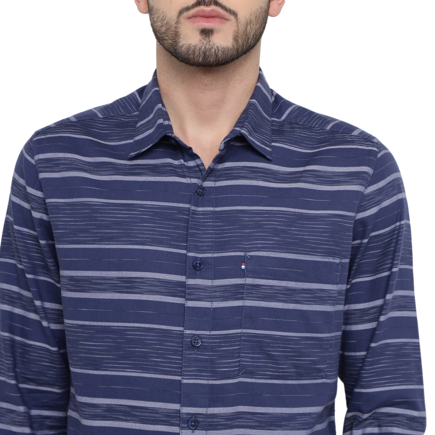 Red Chief Blue Casual Shirt for Men O-8110082 002 - Image 4