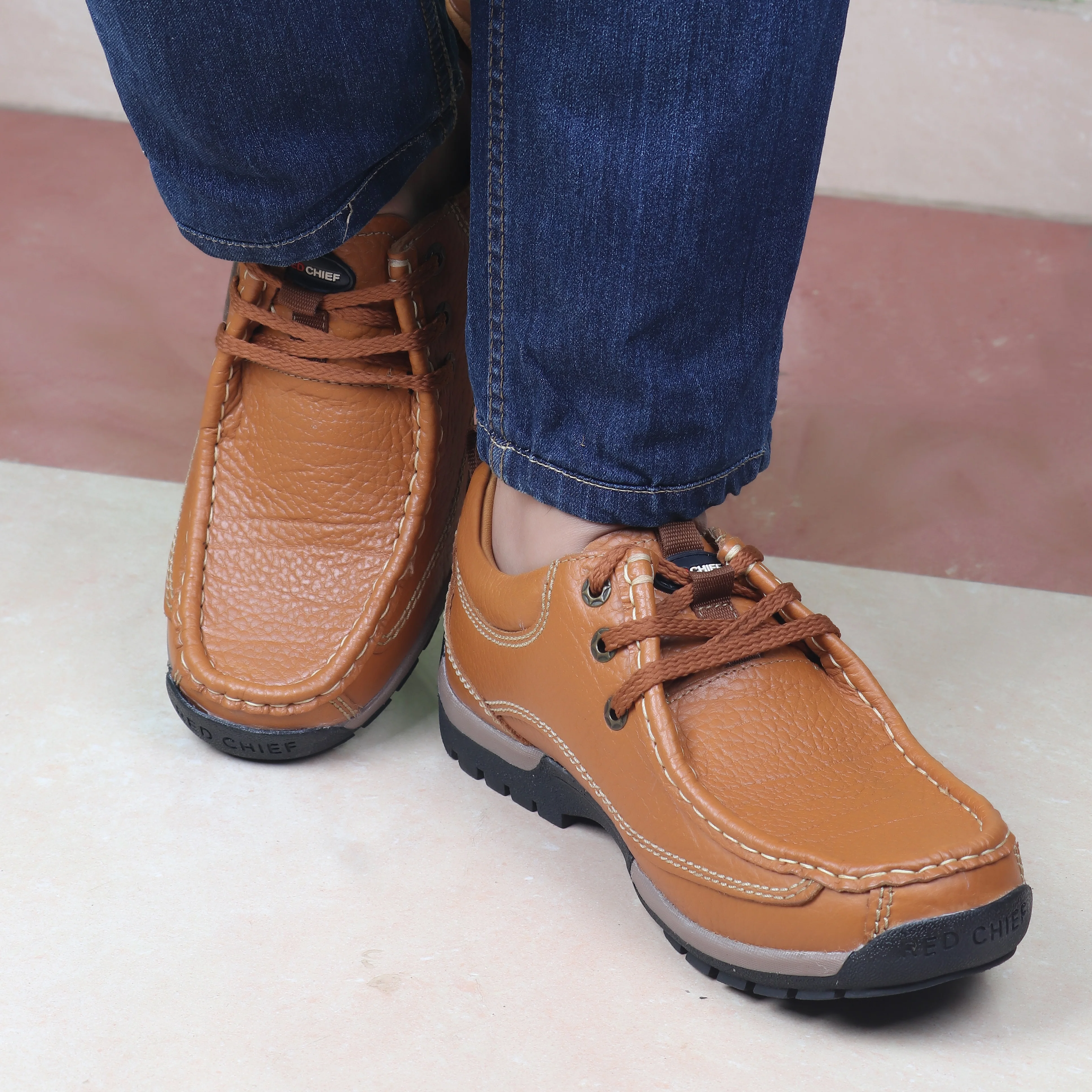 Red Chief Genuine Leather Low Ankle Lace Up Casual Shoes For Men |RC2104 107 - Image 2