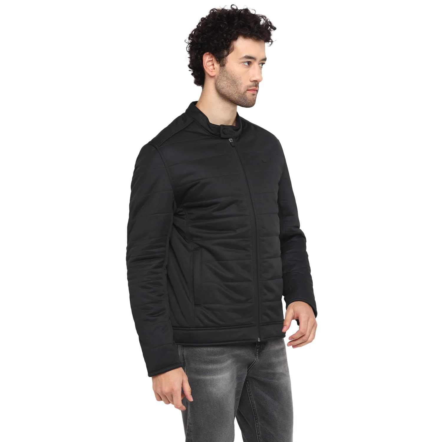 Red Chief Black Solid Jacket for Men 8310150 001 - Image 6