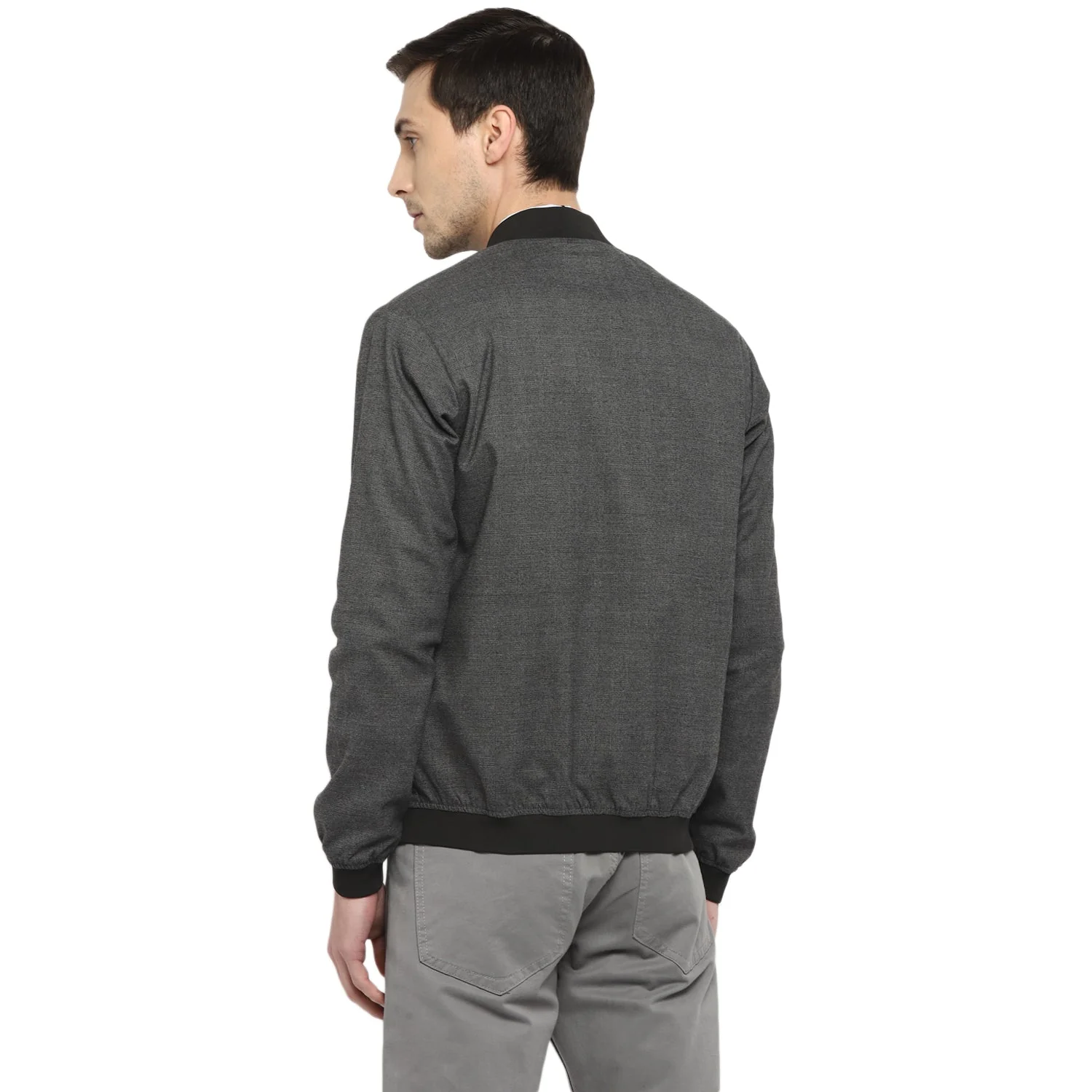 Red Chief Light Gray Check Jacket for Men 8310162 012 - Image 3