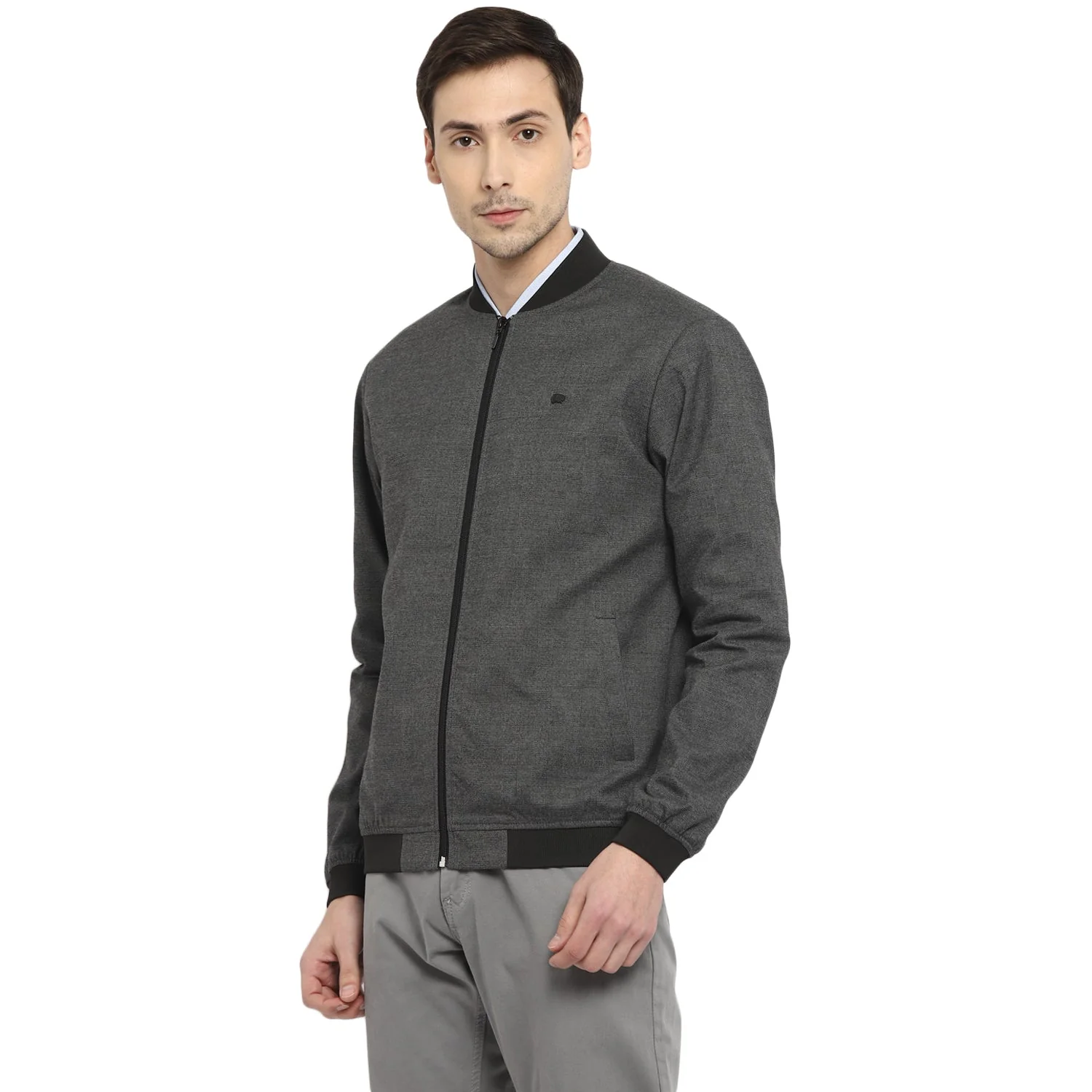 Red Chief Light Gray Check Jacket for Men 8310162 012 - Image 4