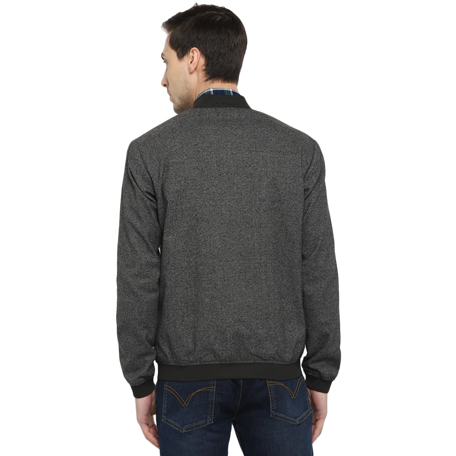 Red Chief Black/White Texture Jacket for Men 8310162 F013 - Image 4