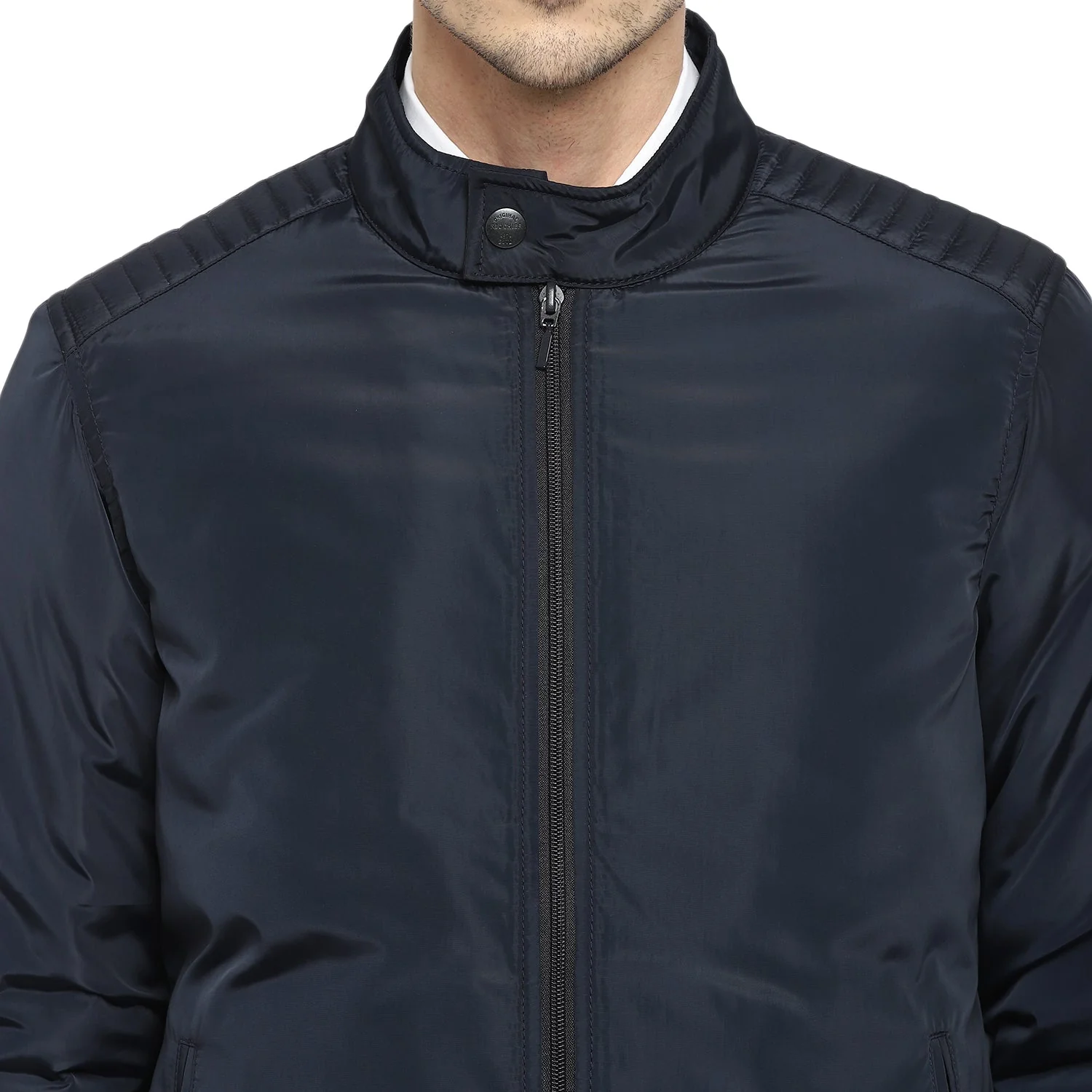 Red Chief Navy Solid Jacket for Men 8310163 156 - Image 7