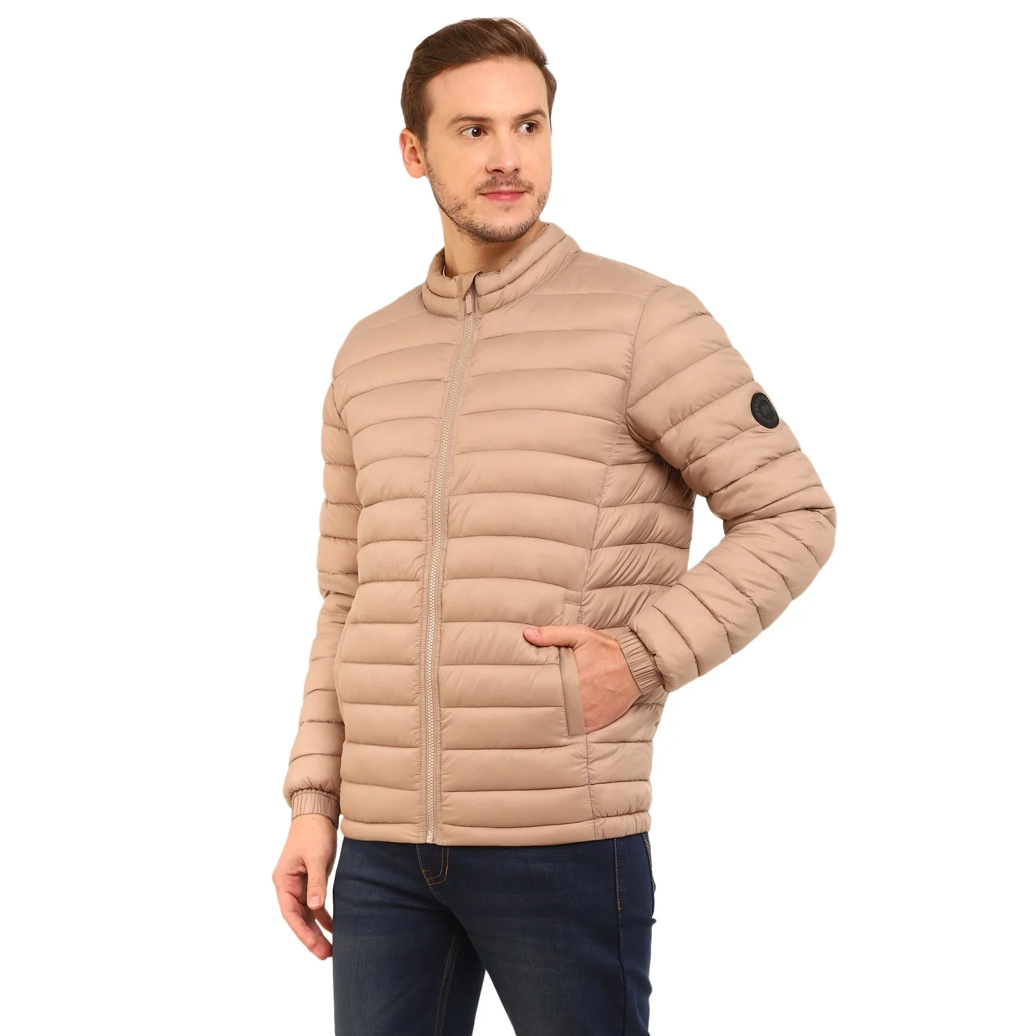 Red Chief Beige Jacket for Men 8310165 026 - Image 5