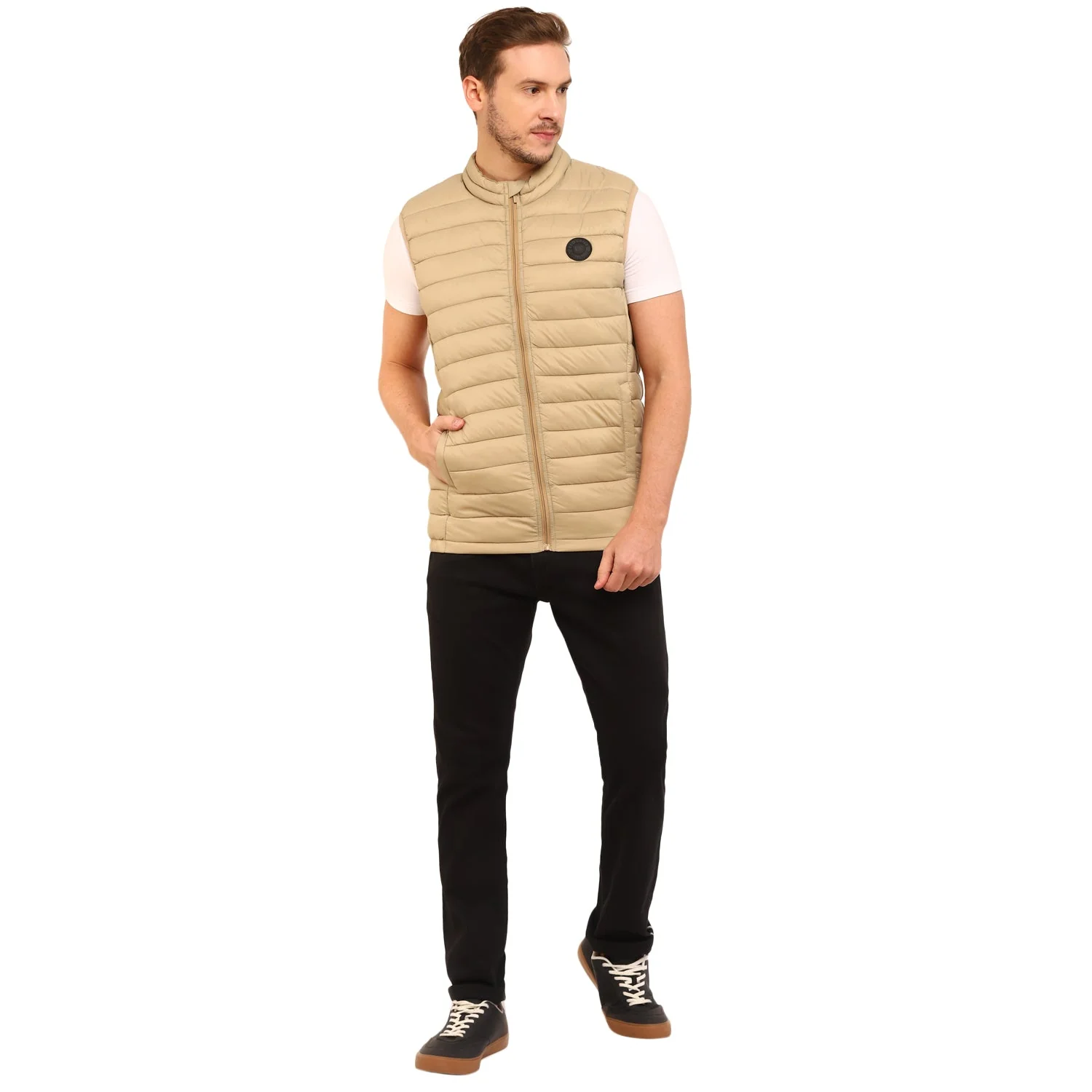 Red Chief Beige Jacket for Men 8310189 026 - Image 3