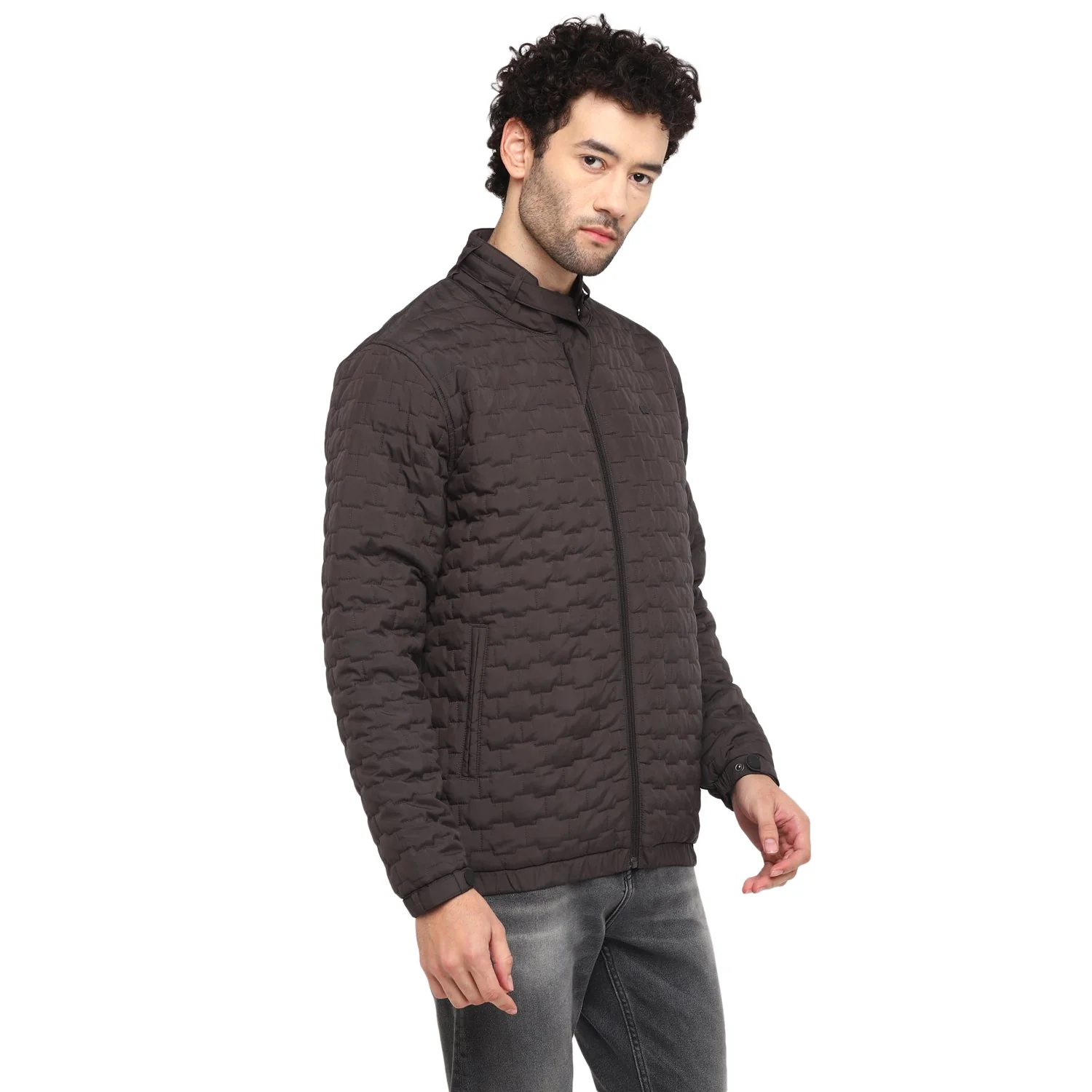 Red Chief Dark Brown Solid Jacket for Men 8310190 G00159 - Image 6