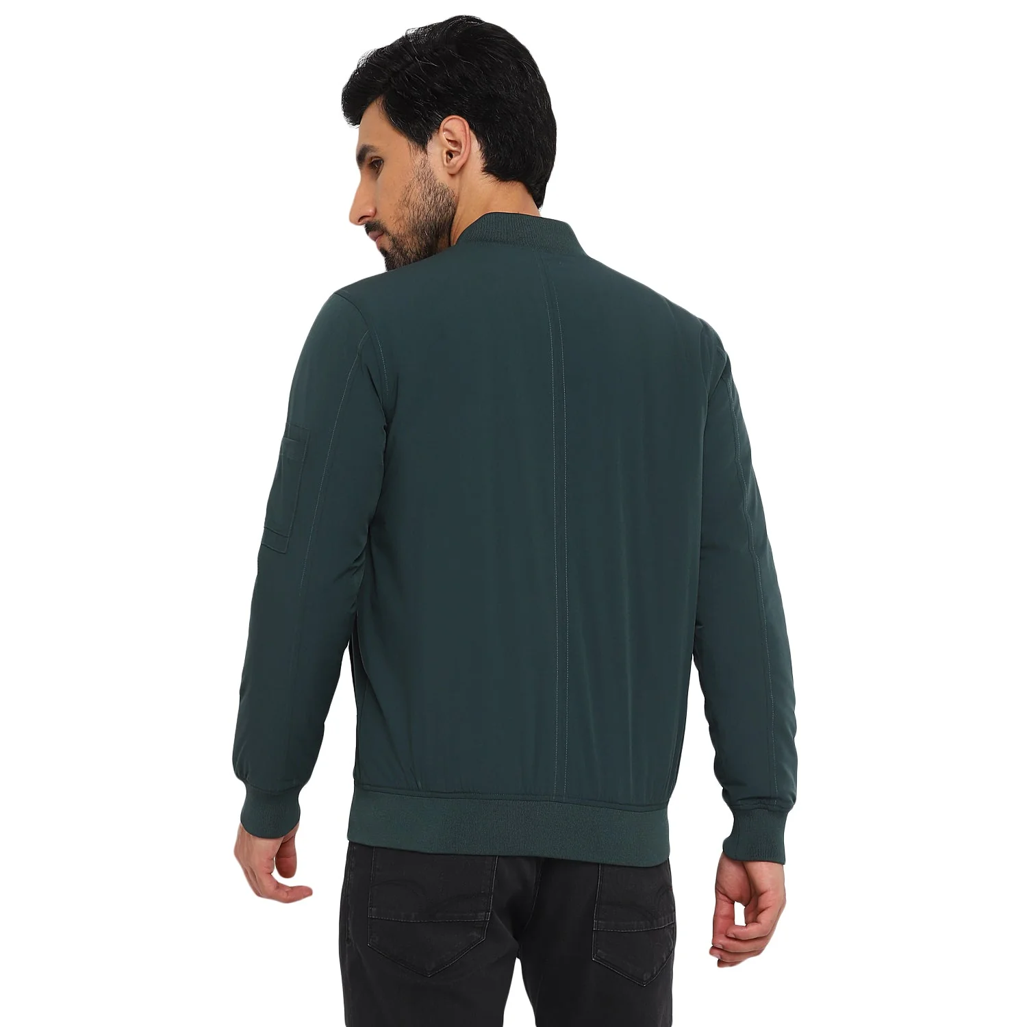 Red Chief Green Solid Jacket for Men 8310192 025 - Image 4