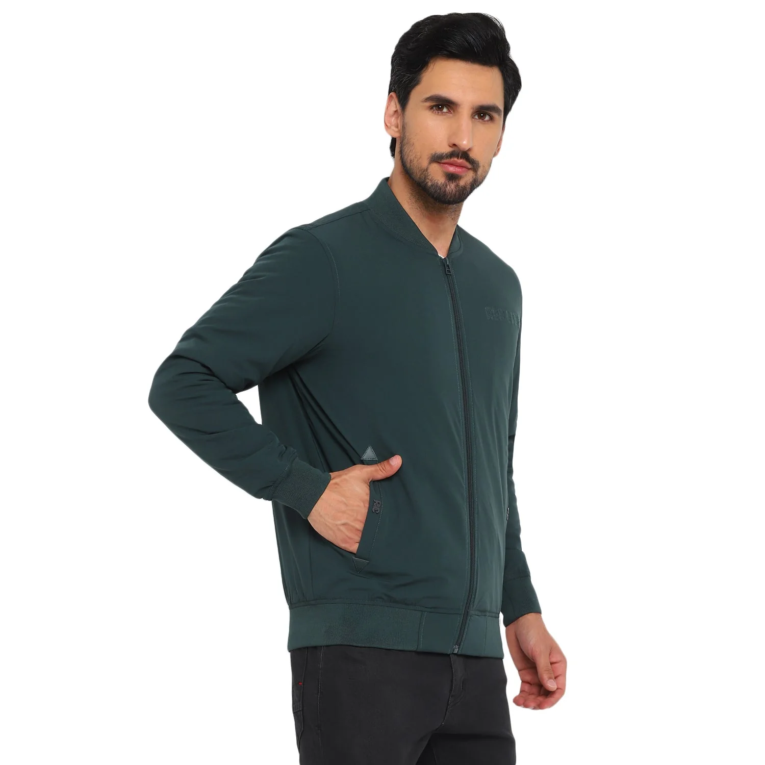 Red Chief Green Solid Jacket for Men 8310192 025 - Image 6