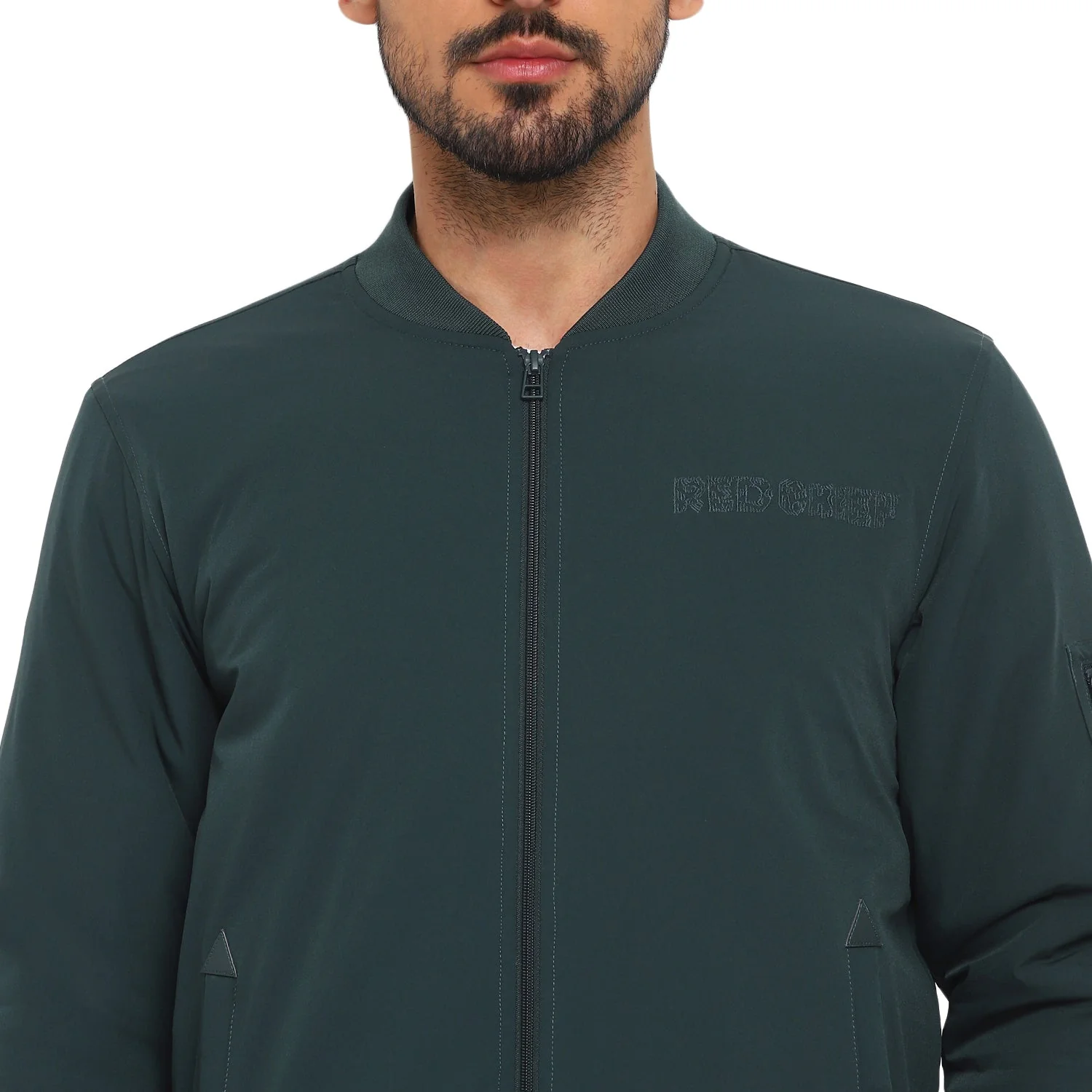 Red Chief Green Solid Jacket for Men 8310192 025 - Image 7