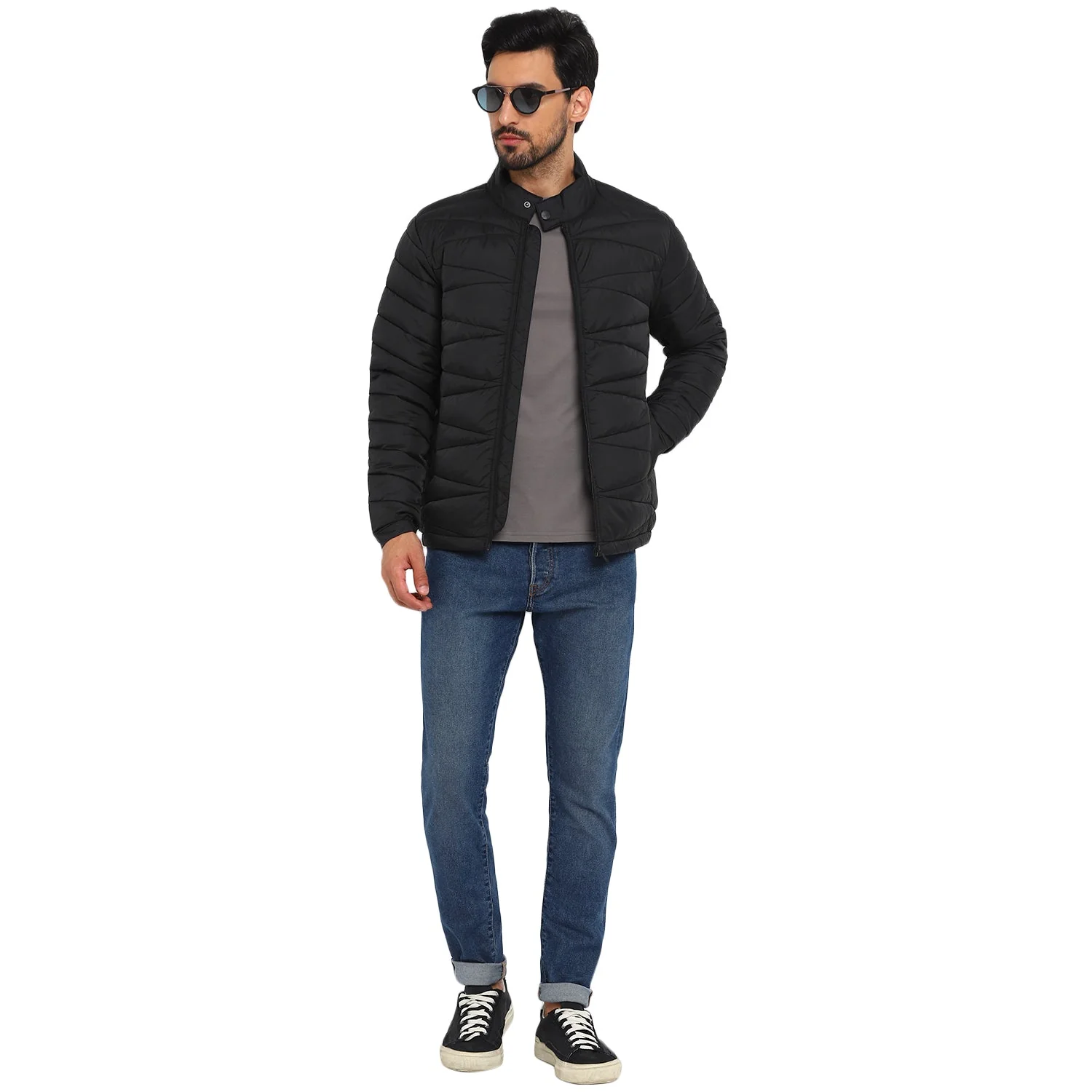 Red Chief Black Texture Jacket for Men 8310193 001 - Image 7