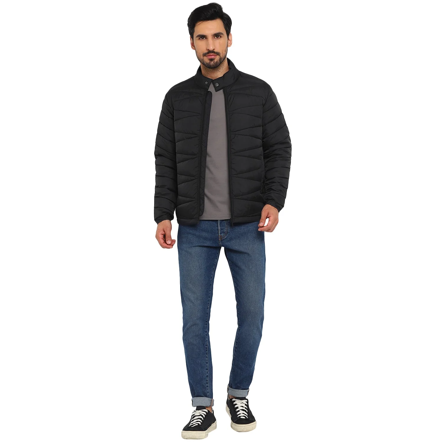 Red Chief Black Texture Jacket for Men 8310193 001 - Image 8