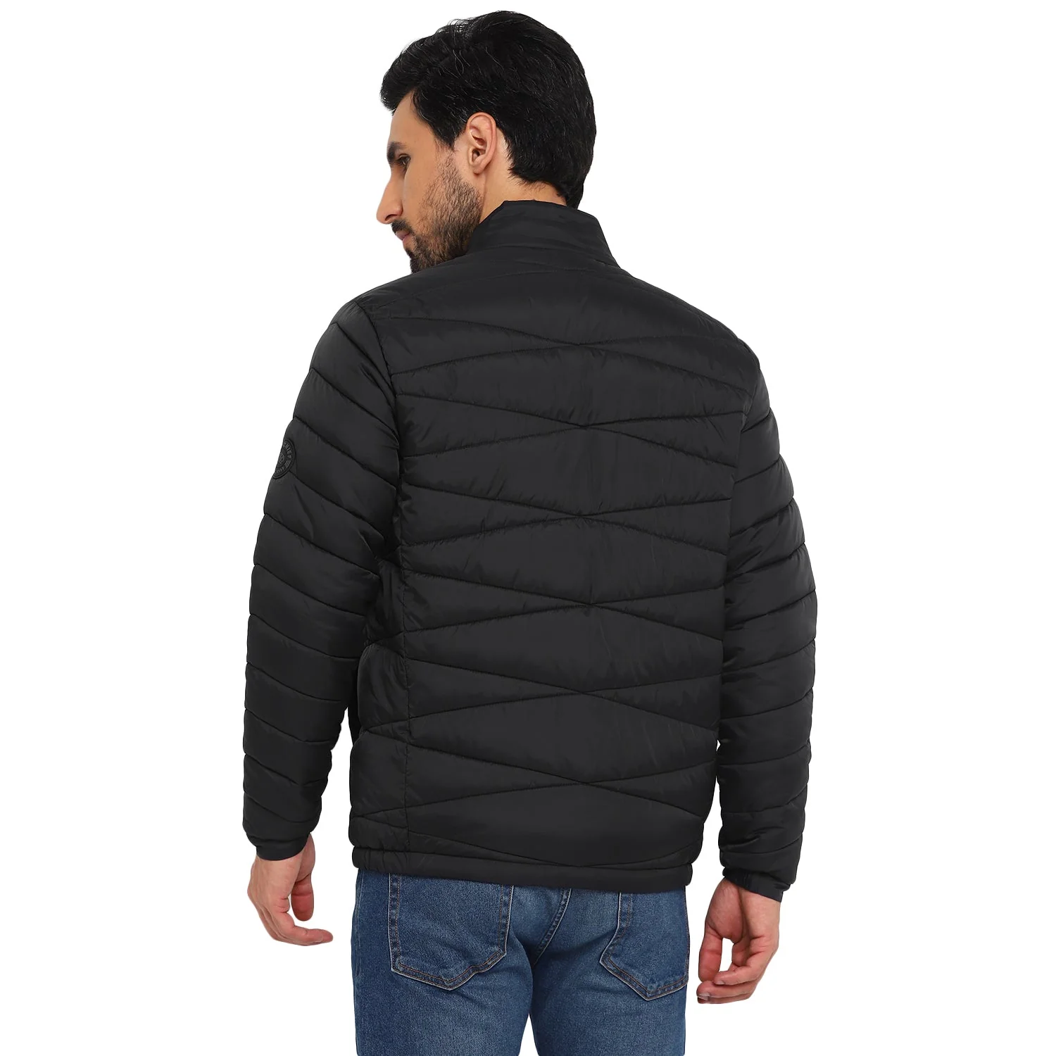 Red Chief Black Texture Jacket for Men 8310193 001 - Image 9