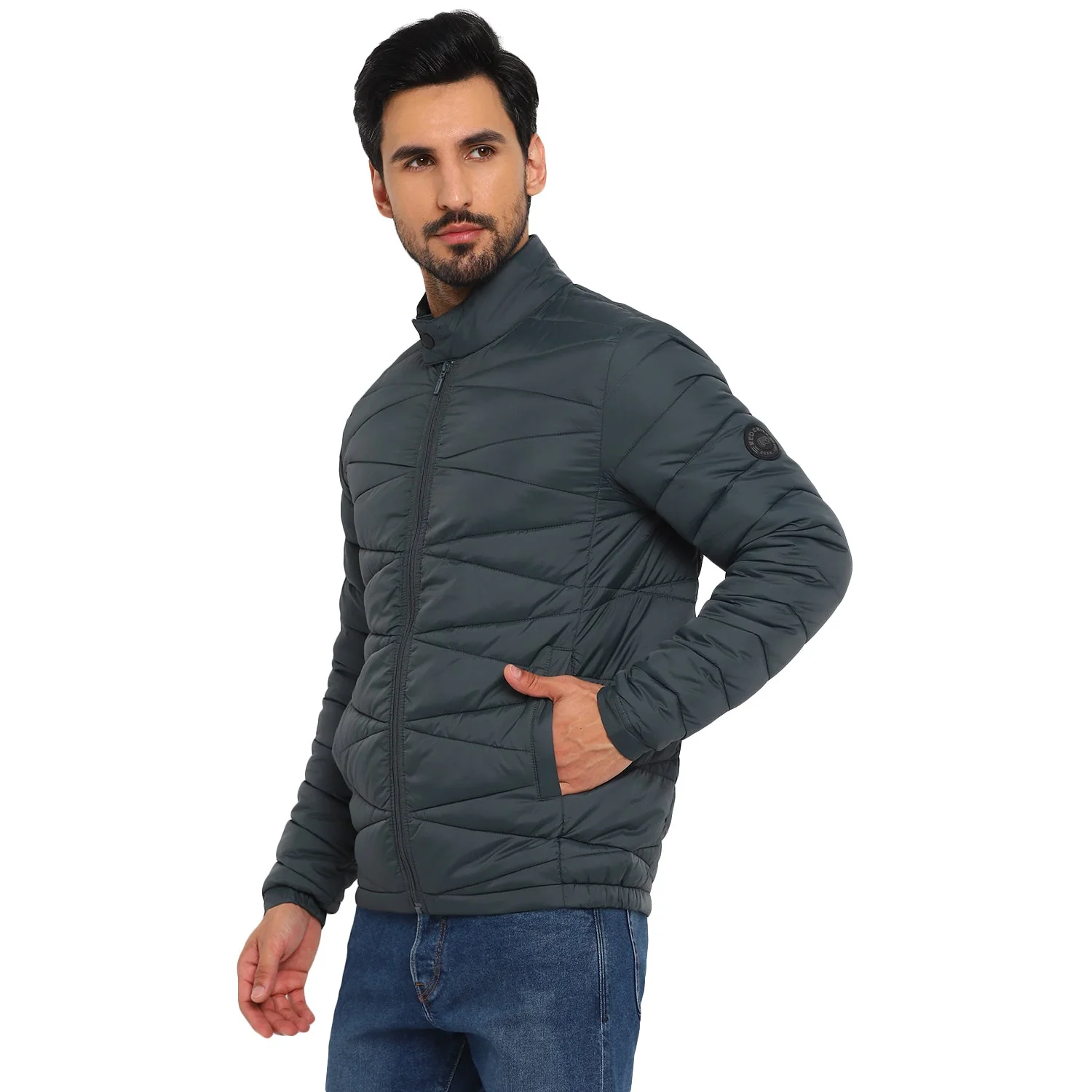 Red Chief Dark Teal Texture Jacket for Men 8310193 DT - Image 10