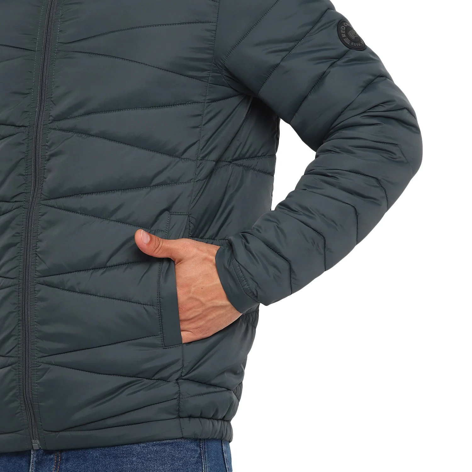 Red Chief Dark Teal Texture Jacket for Men 8310193 DT - Image 5