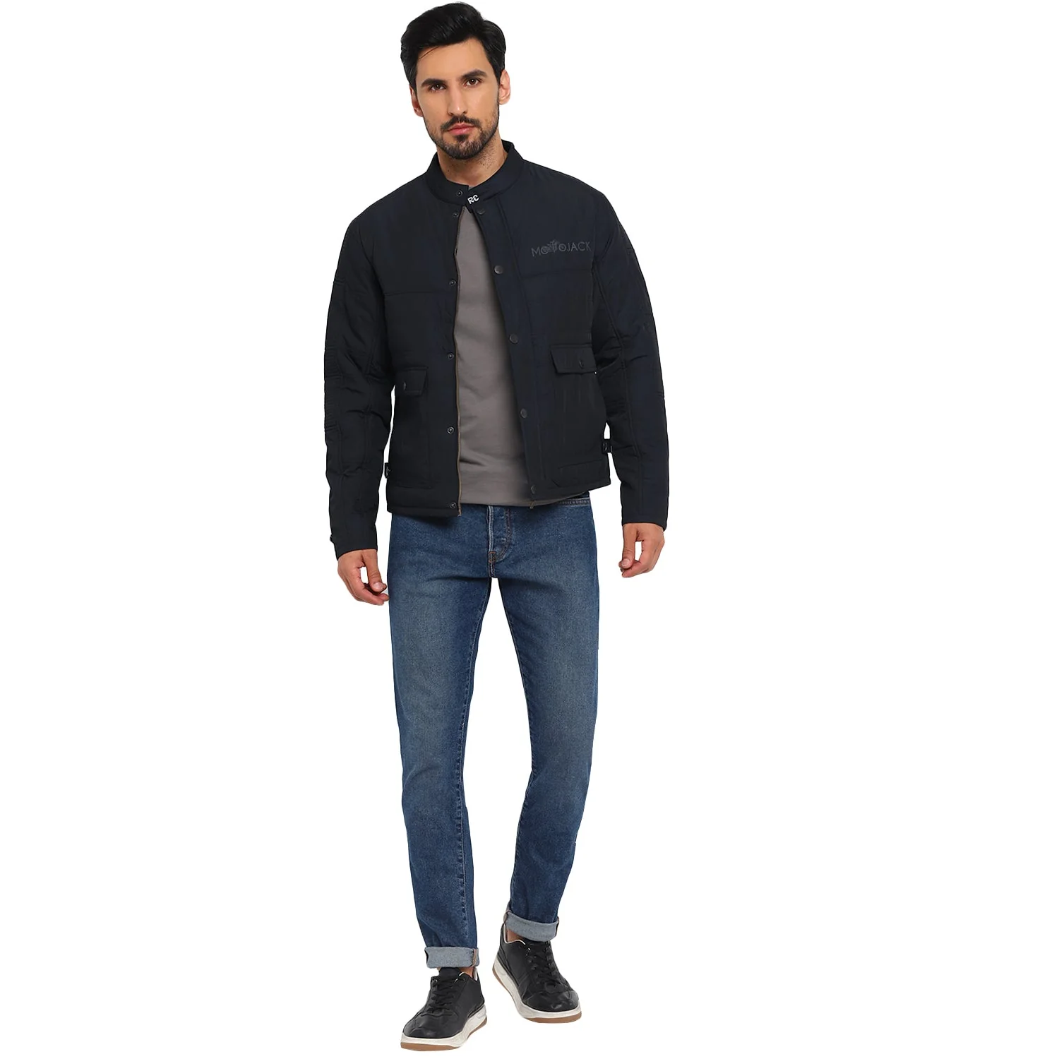 Red Chief Navy Texture Jacket for Men 8310194 156 - Image 3