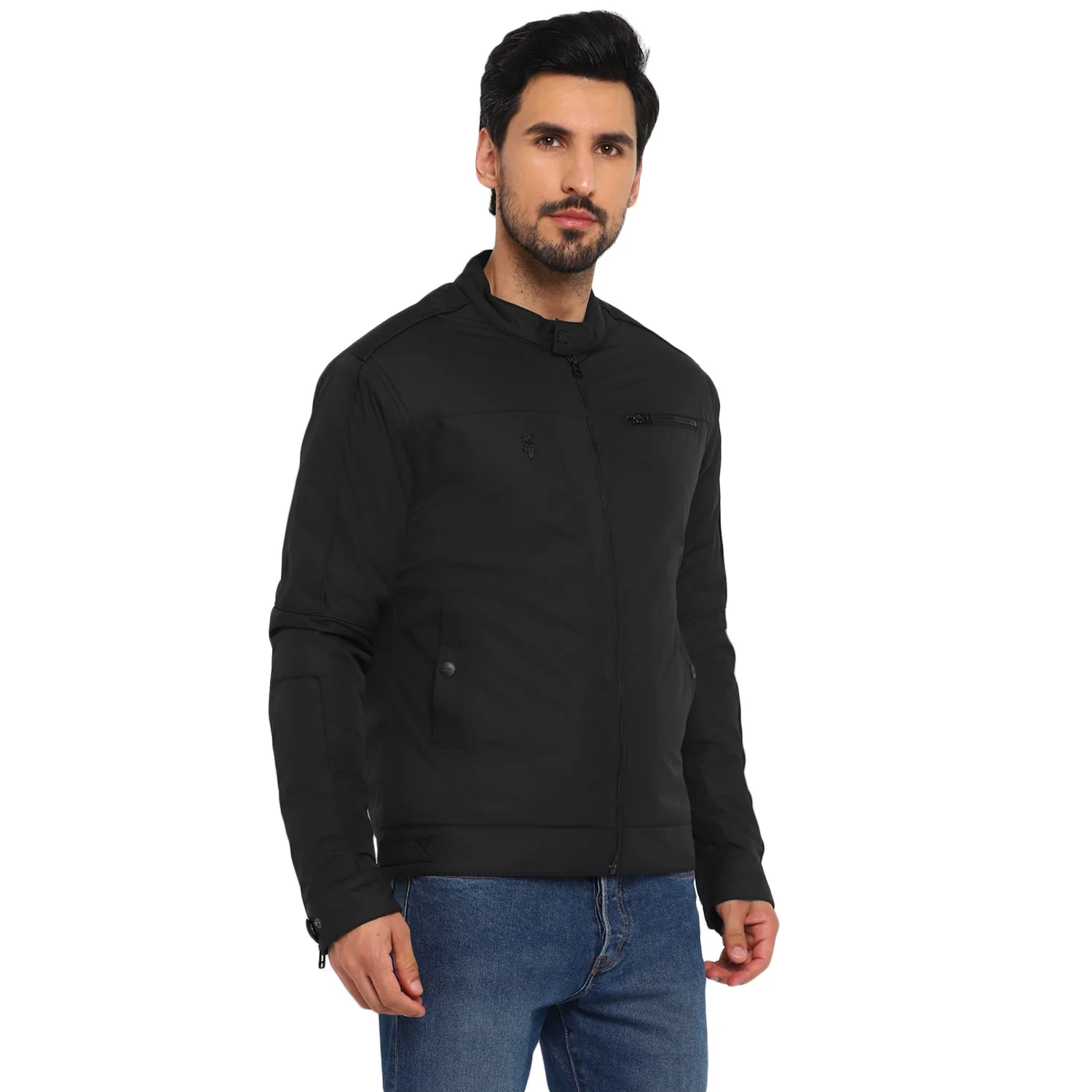 Red Chief Black Texture Jacket for Men 8310195 001 - Image 2