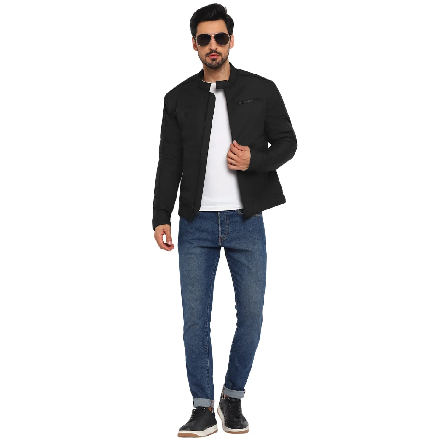 Red Chief Black Texture Jacket for Men 8310195 001 - Image 7