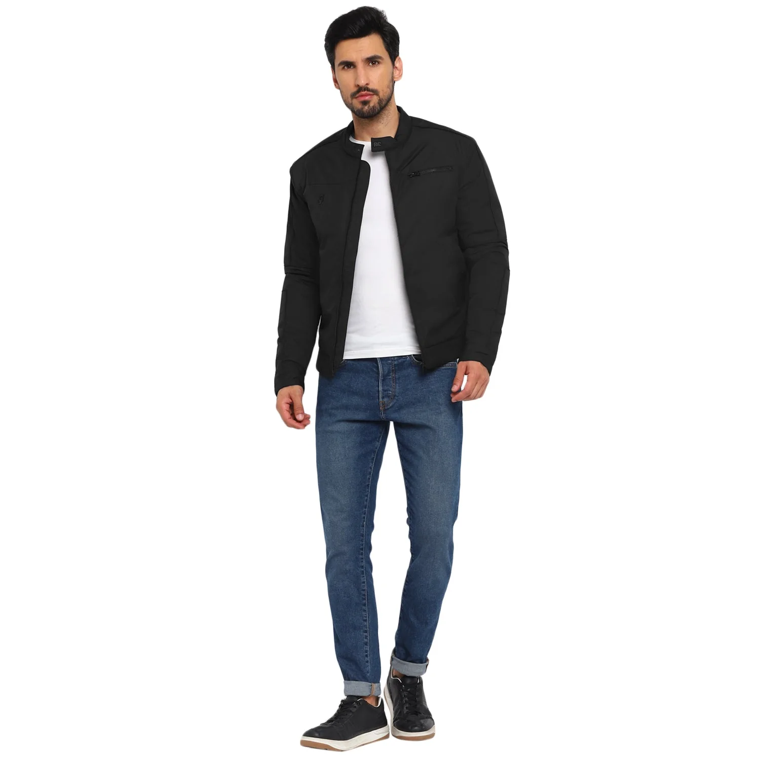 Red Chief Black Texture Jacket for Men 8310195 001 - Image 8