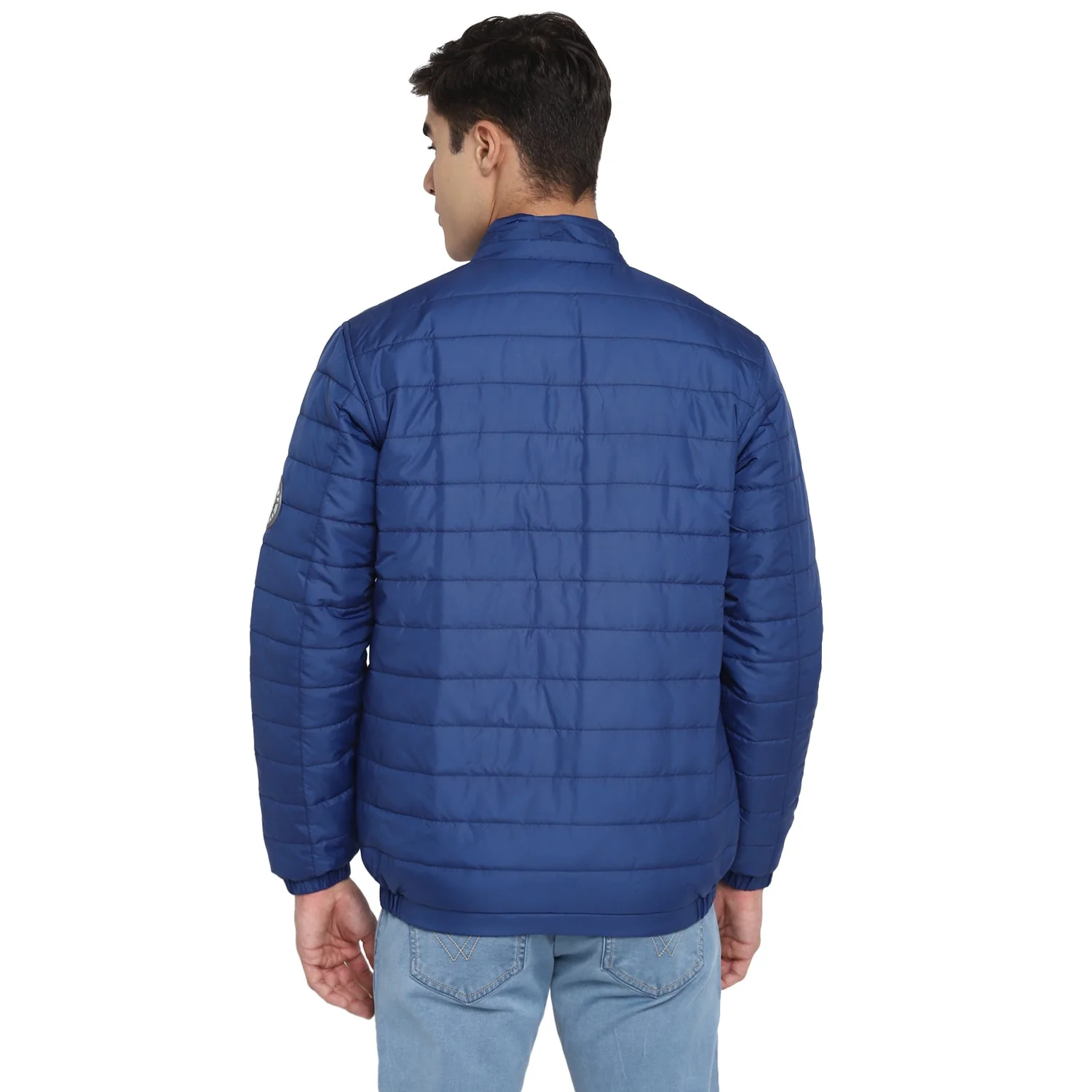Red Chief Blue Solid Jacket for Men O8310033 002 - Image 4