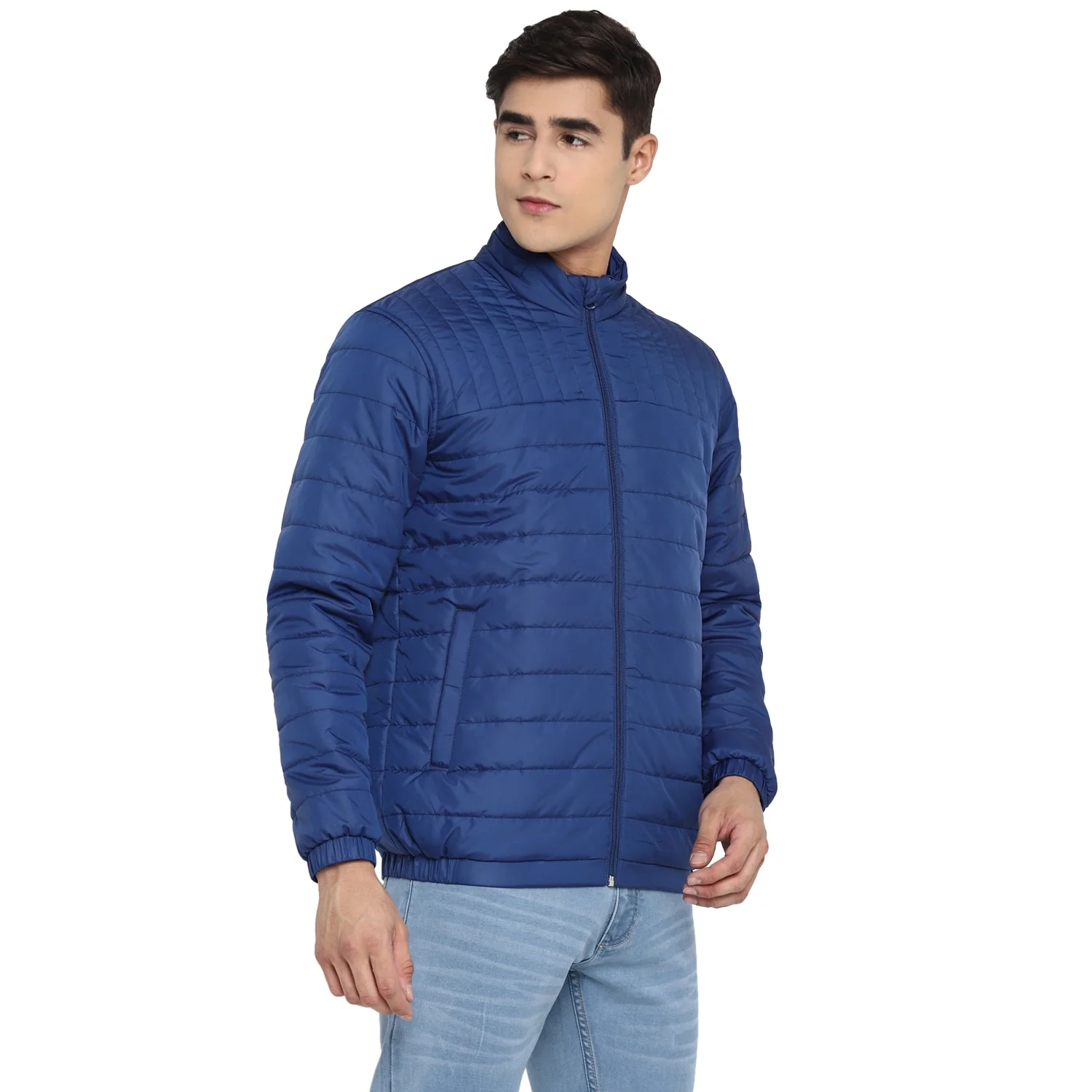Red Chief Blue Solid Jacket for Men O8310033 002 - Image 6
